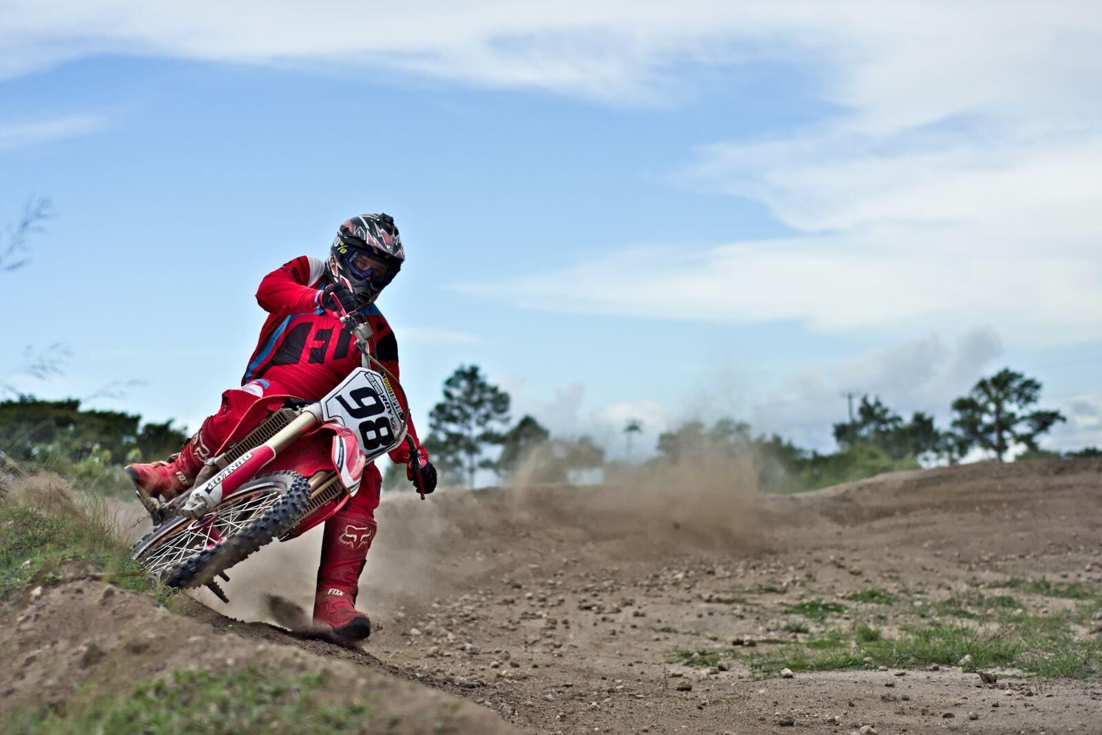 Nikon D7200 sample photo. Speed curve, motocross, rider photography