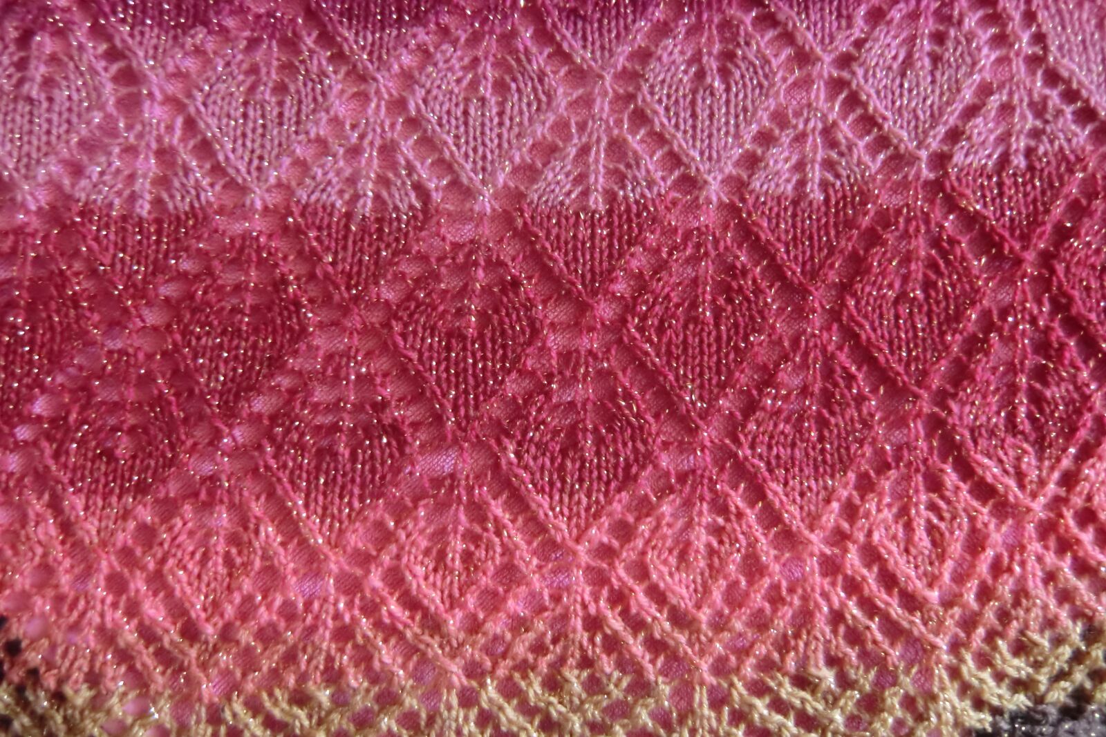 CASIO EX-H15 sample photo. Knitted fabric, knitting pattern photography