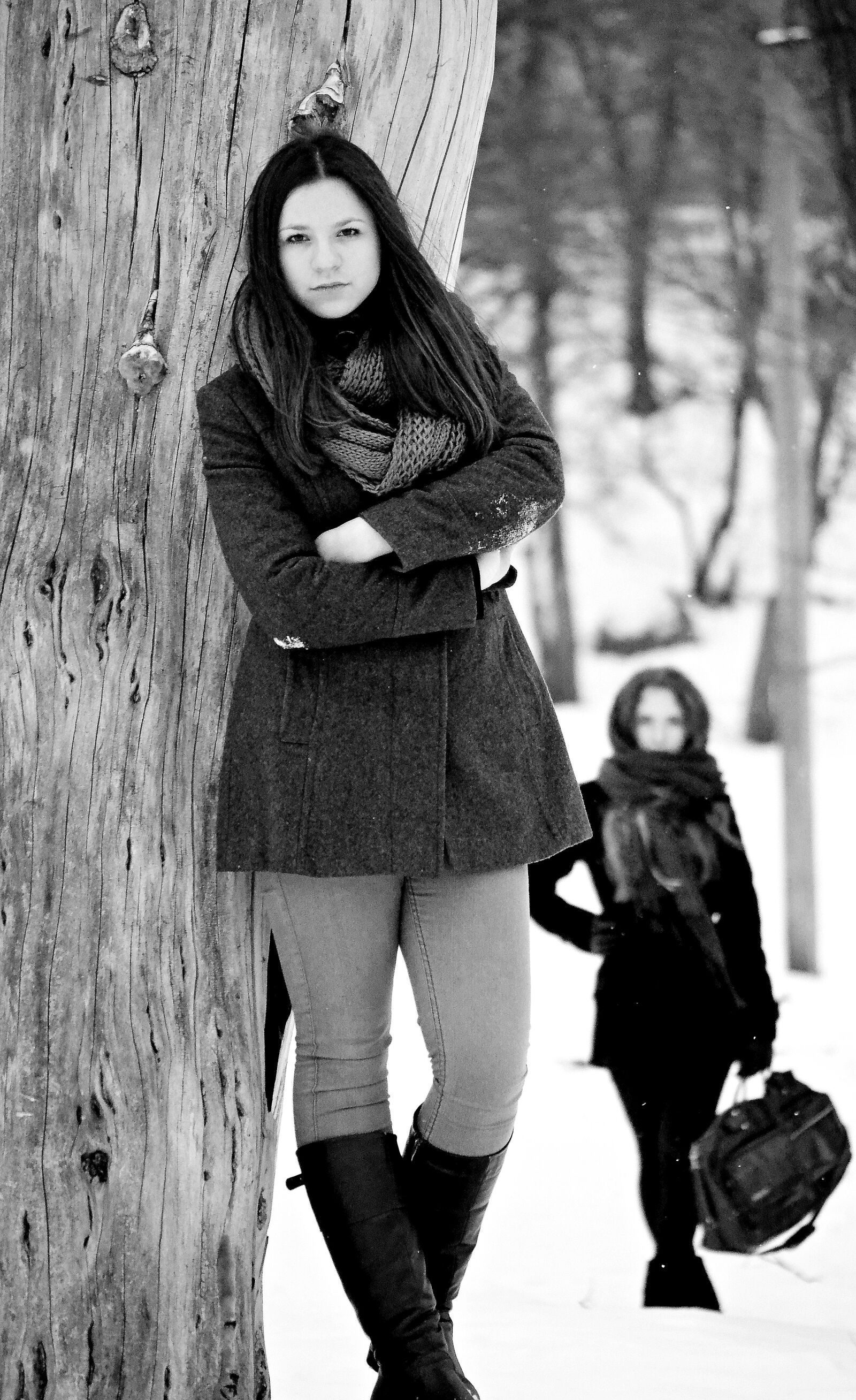 Nikon D7000 sample photo. Coat, winter, girl photography