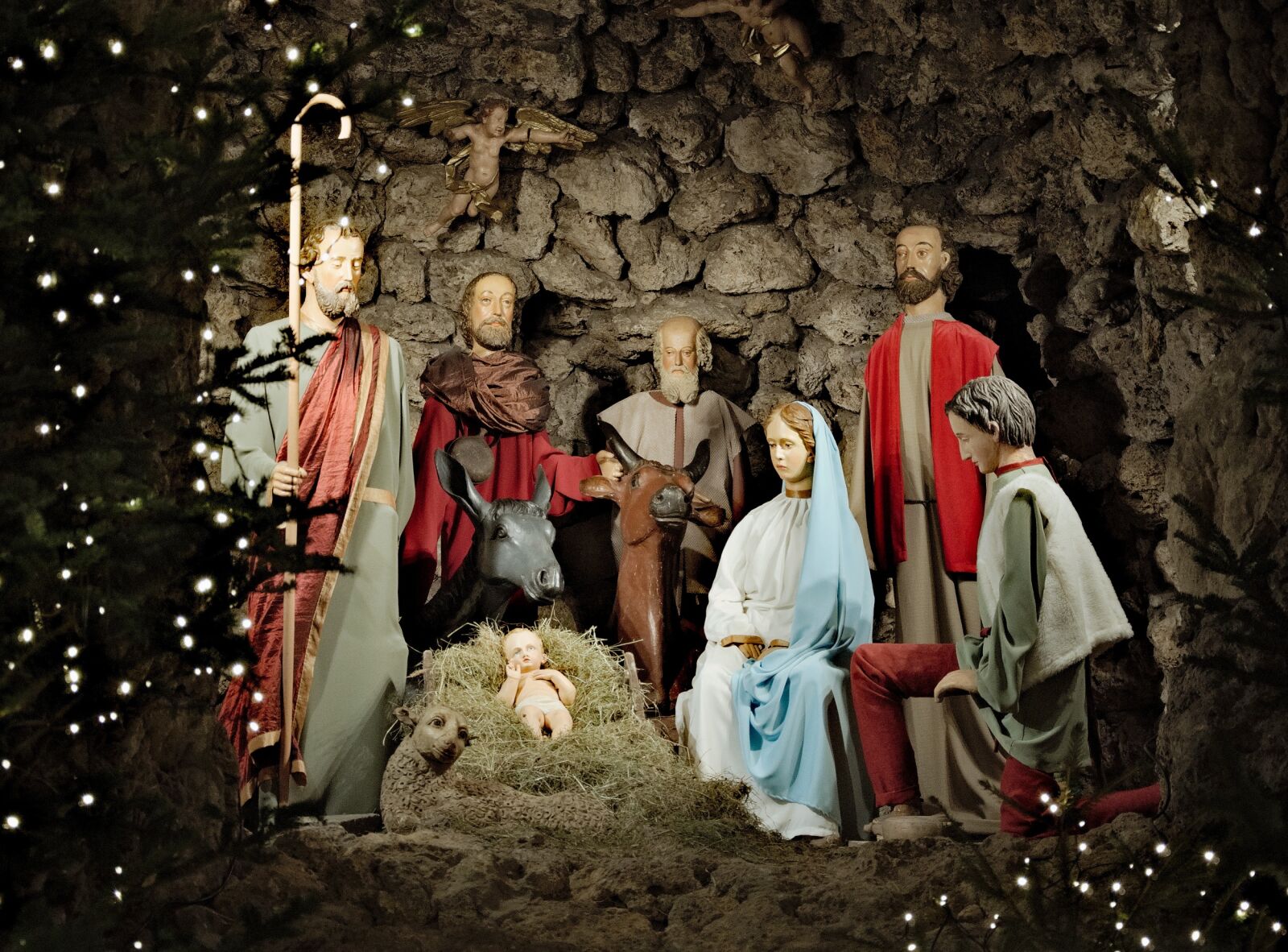 Nikon D90 sample photo. Crib, dominicans, christmas photography