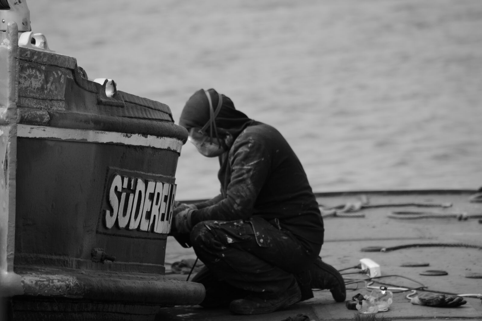 Nikon D7100 sample photo. Port, hamburg, barge photography