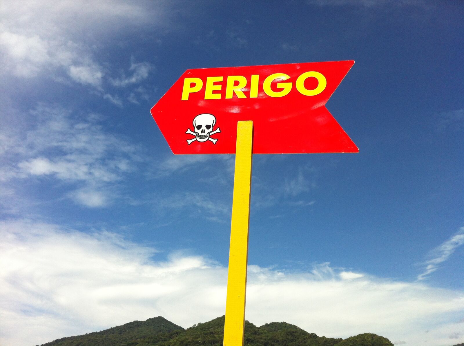 Apple iPhone 4 sample photo. Danger, sign, safety photography