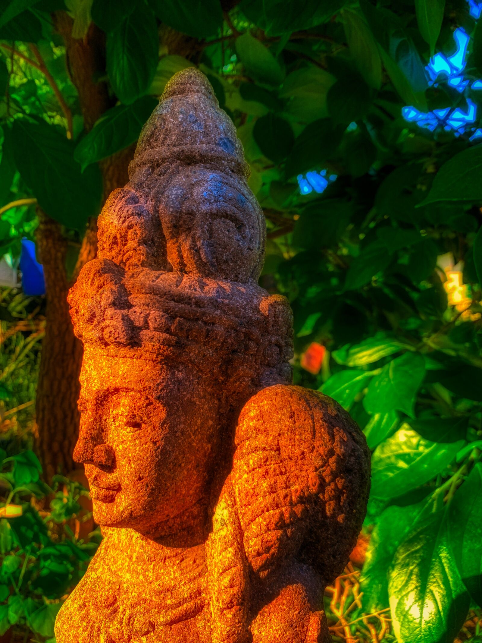 Apple iPhone XR sample photo. Statue, yoga, buddhism photography