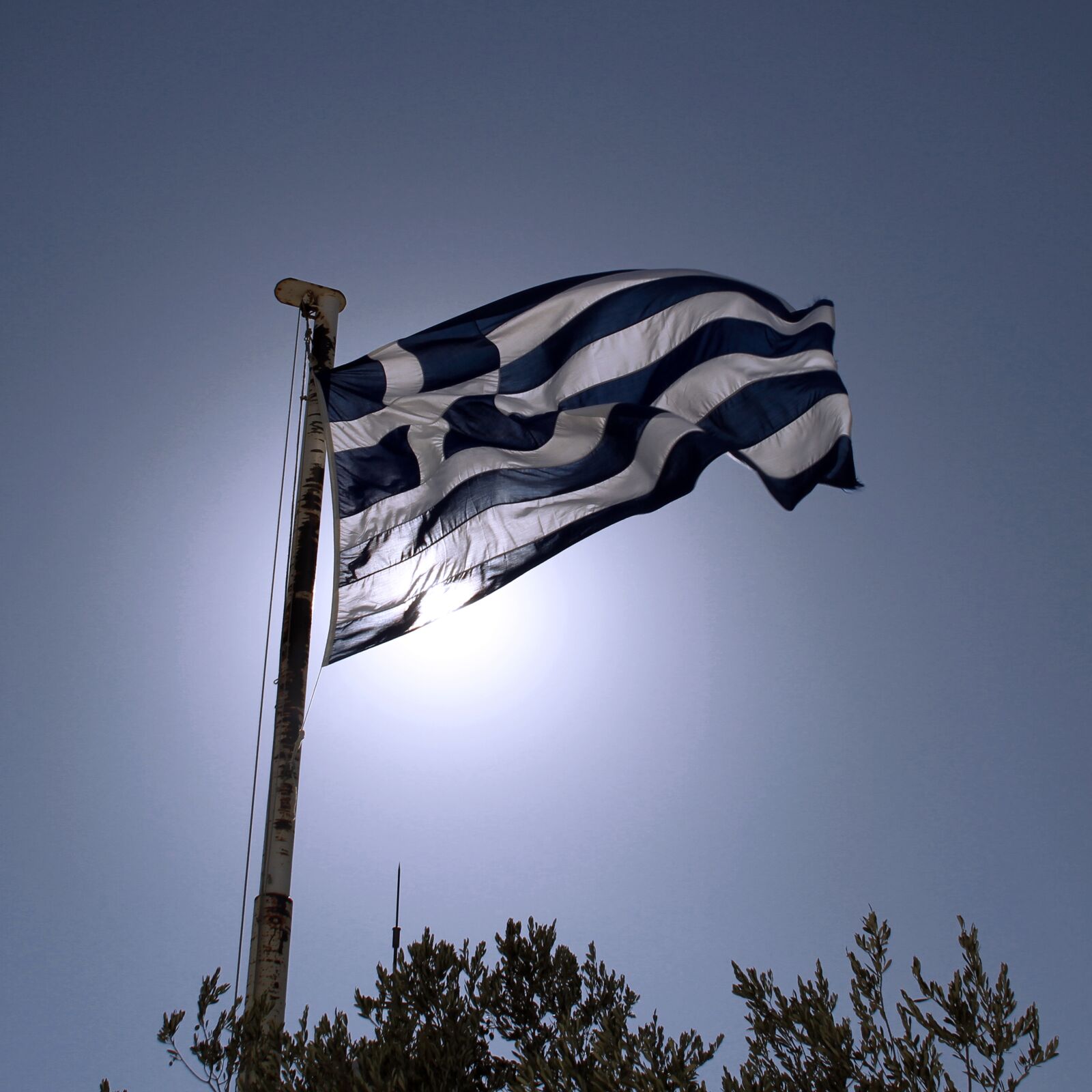 Canon EOS 7D sample photo. Flag, greece, athens photography