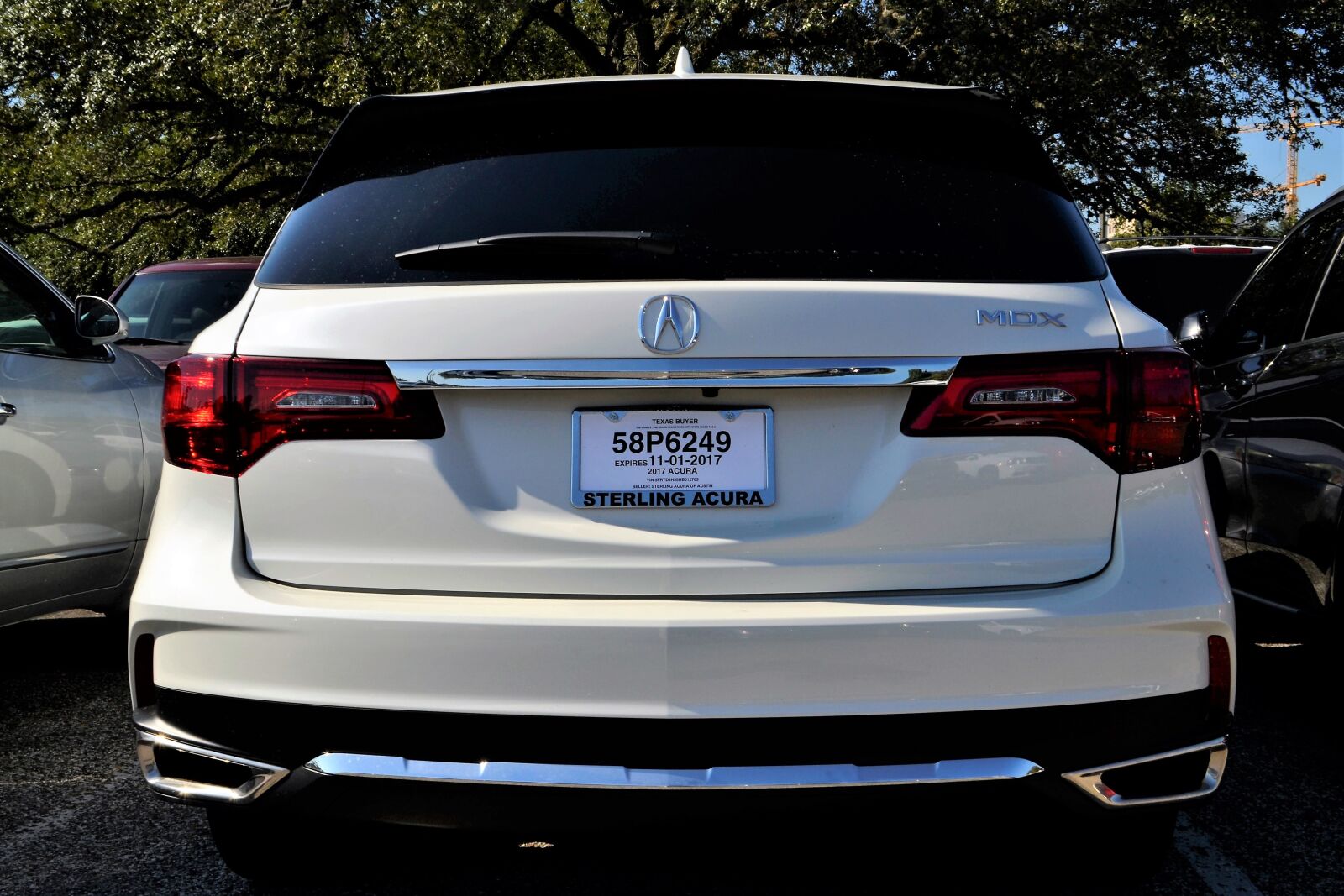 Nikon D3100 sample photo. Acura rear, break lights photography