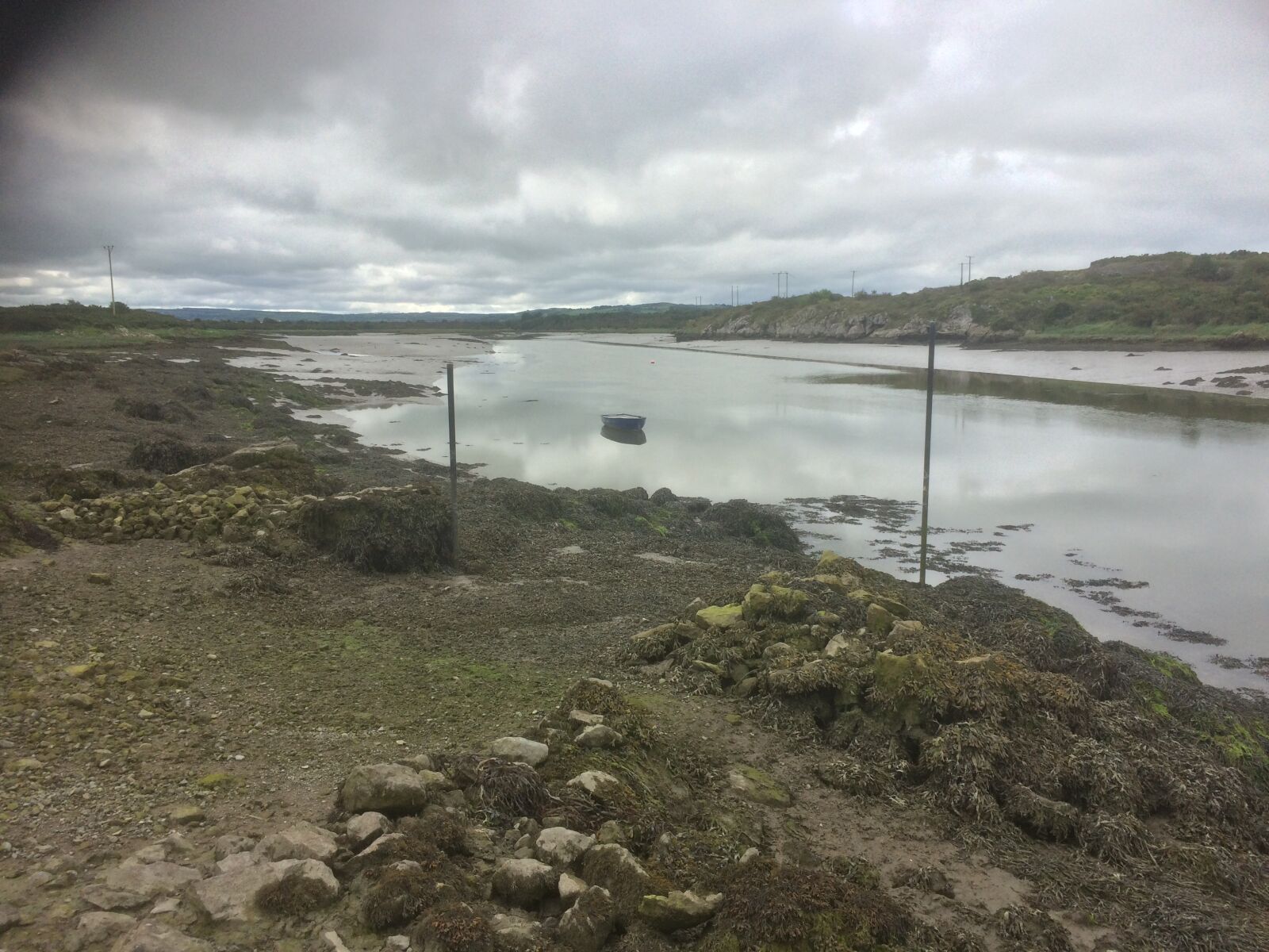 iPhone 5s back camera 4.15mm f/2.2 sample photo. Boat, desolation, lonely, refection photography
