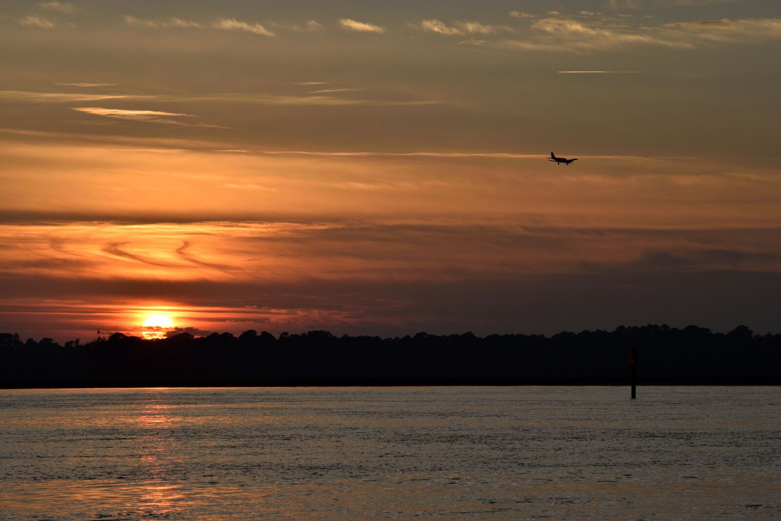 Nikon D3300 sample photo. Sunset, orange sky, landscape photography