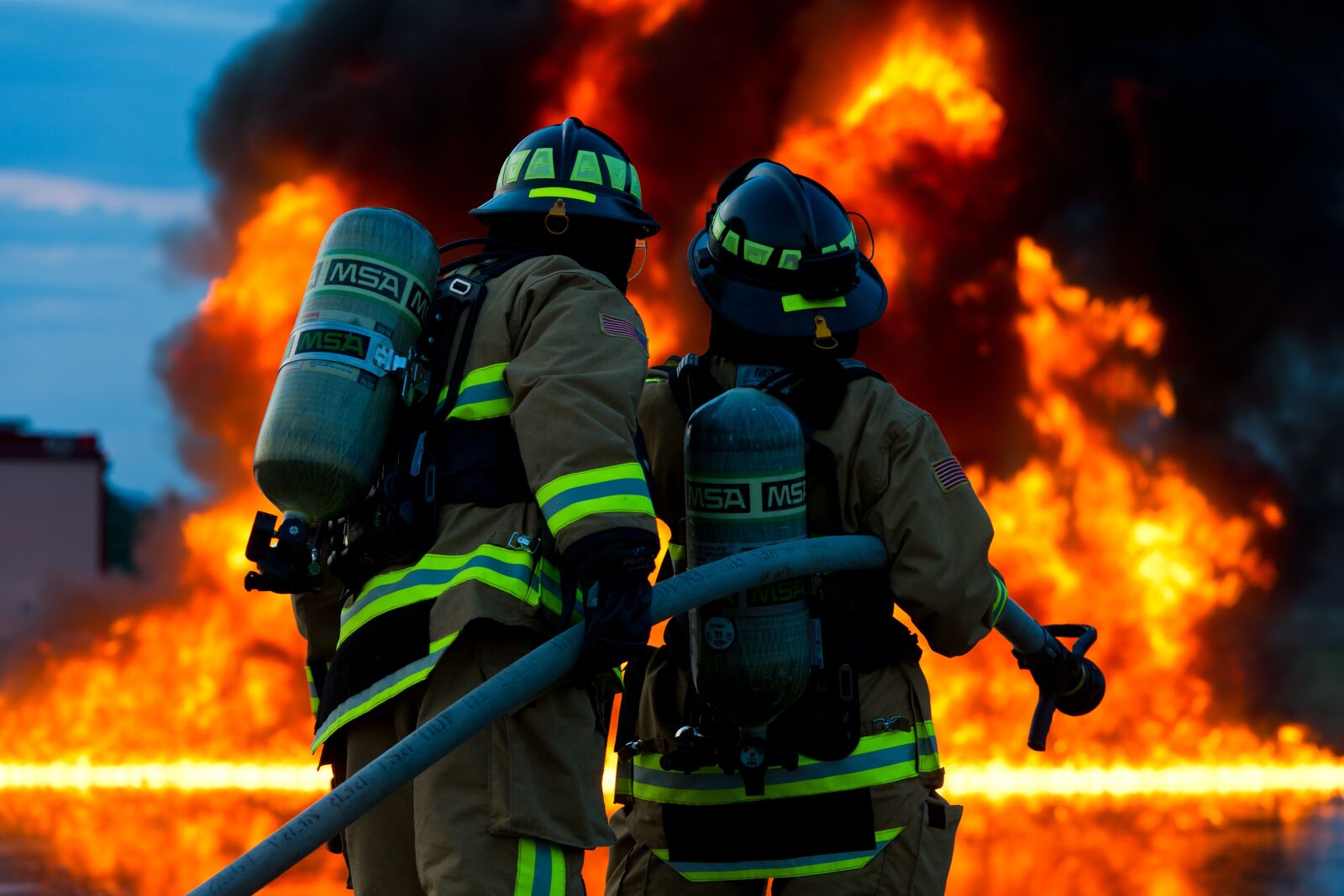 Nikon D3S sample photo. Firefighter, emergency, fire photography