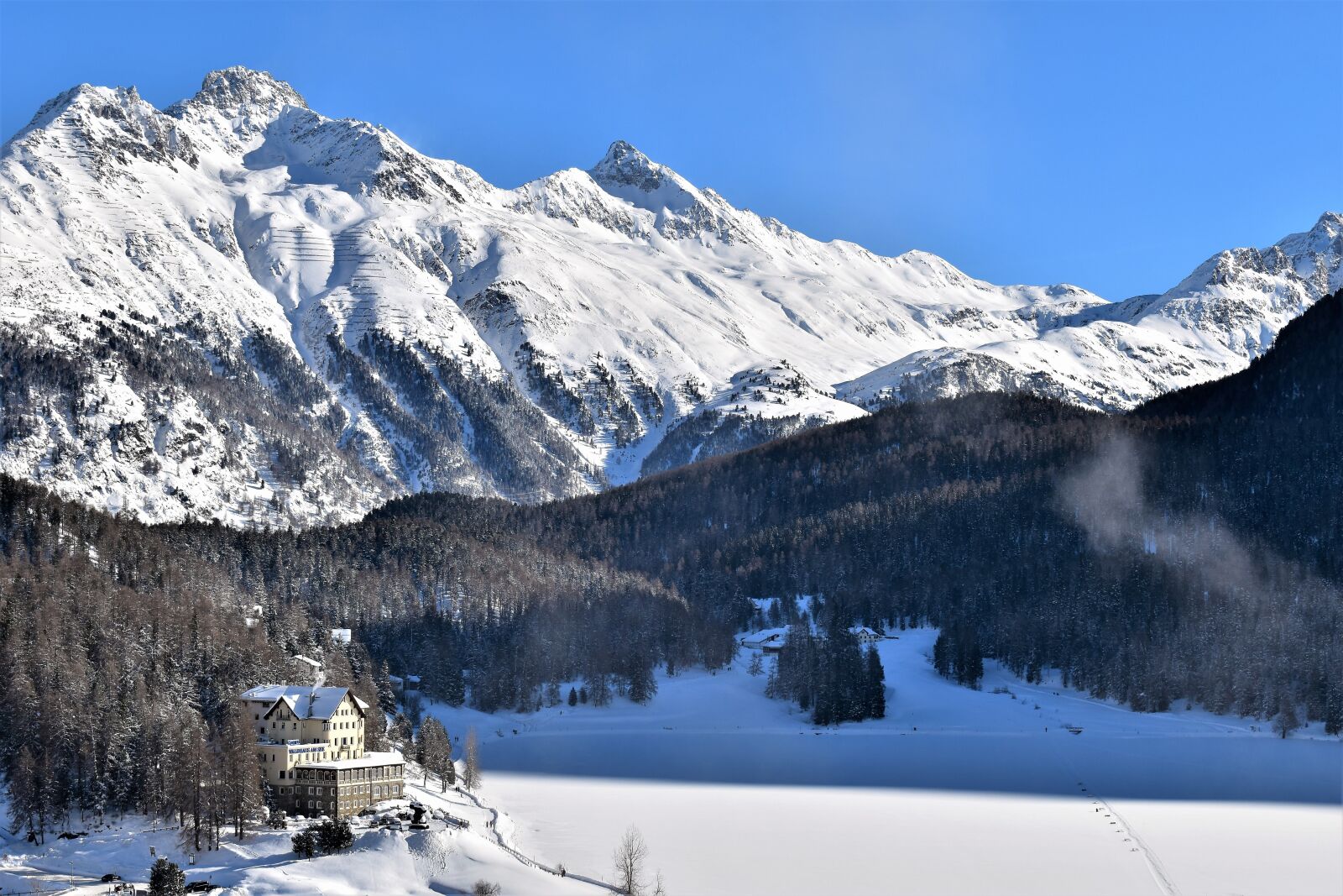 Nikon D5500 sample photo. Winter, mountains, ski area photography