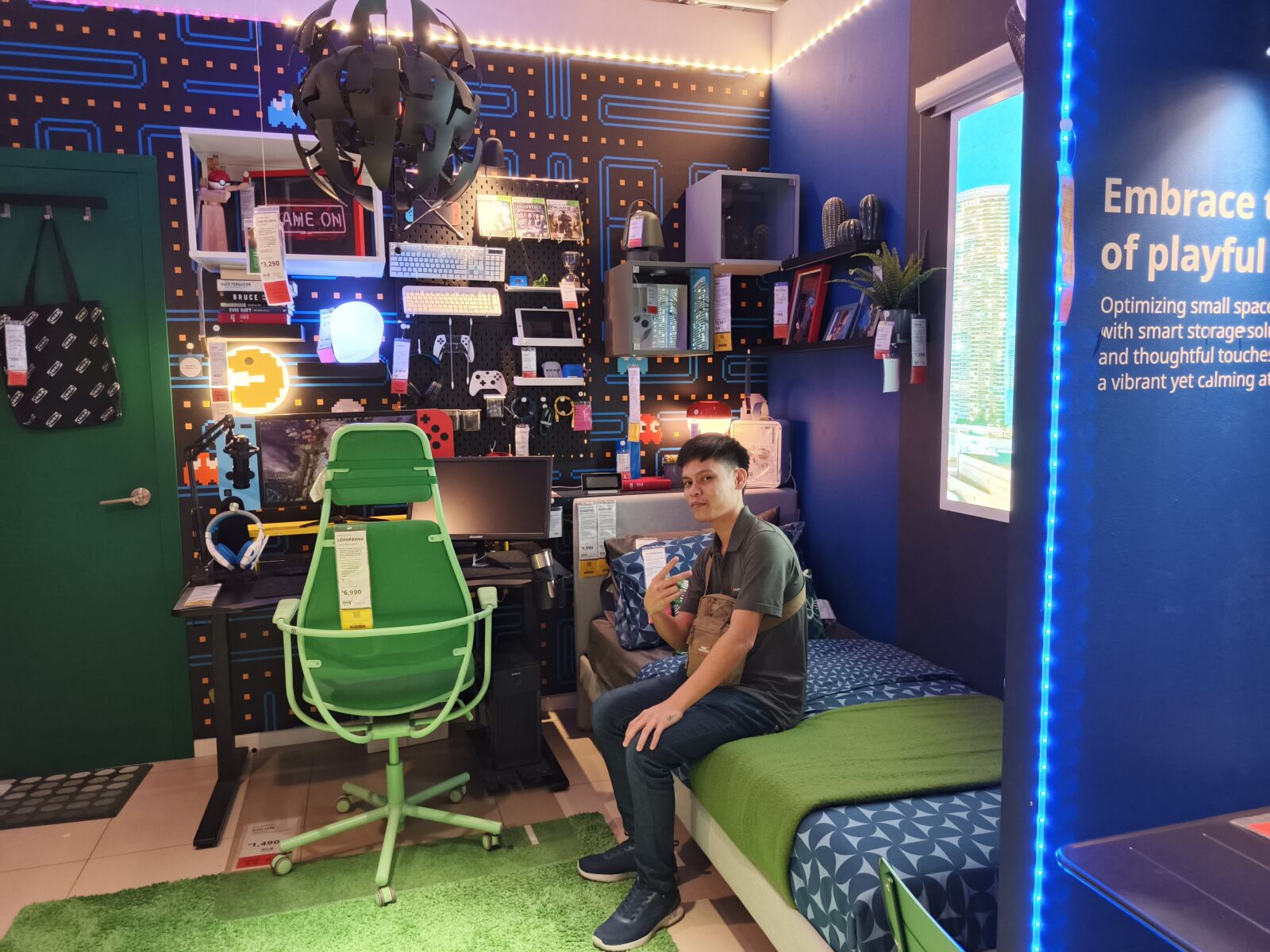 Infinix X6871 sample photo. Gaming room showroom in photography