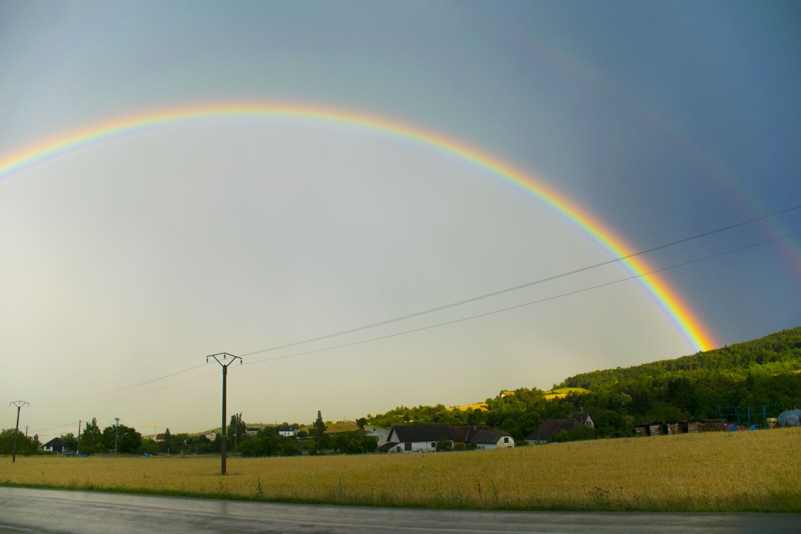 Nikon D5300 sample photo. Clelles, france, rainbow photography
