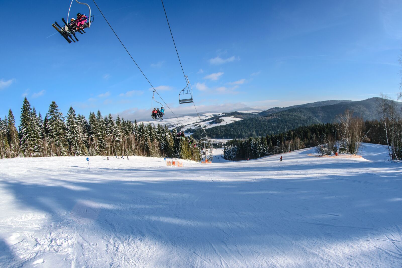 Nikon D5300 sample photo. Ski lift, skis, skiers photography