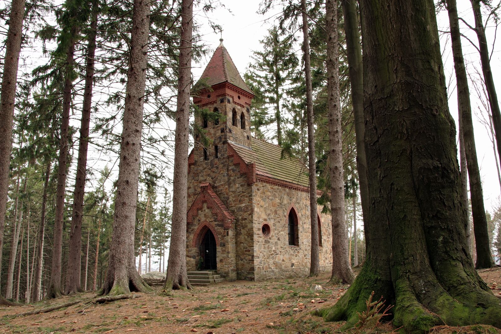Pentax K-S2 sample photo. Church, chapel, forest photography