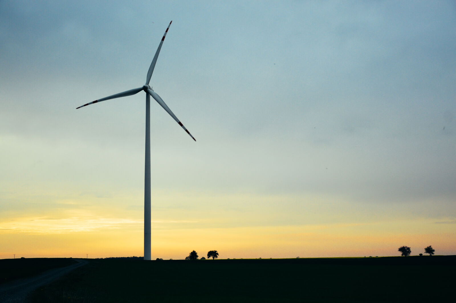 Nikon D3200 sample photo. White, turbine, during, sunset photography