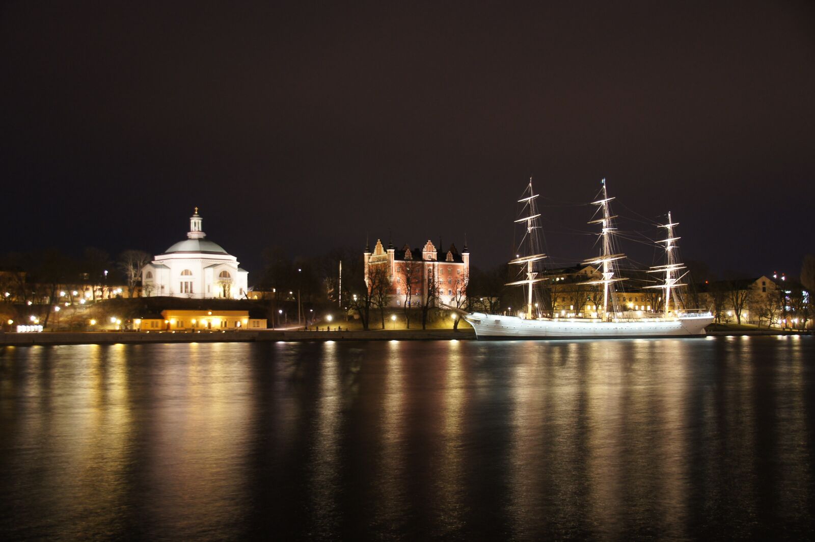 Sony SLT-A55 (SLT-A55V) sample photo. Night photograph, water, abendstimmung photography