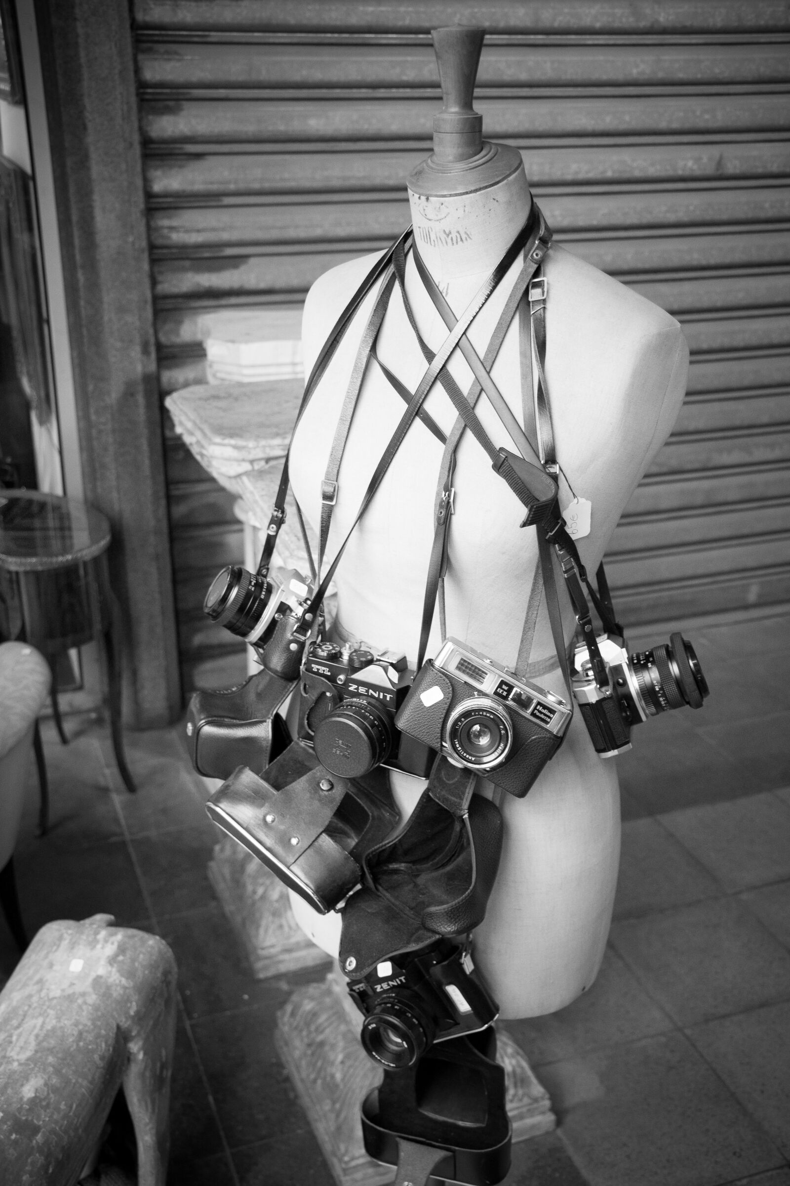Nikon D3100 sample photo. Cameras, flea market, old photography