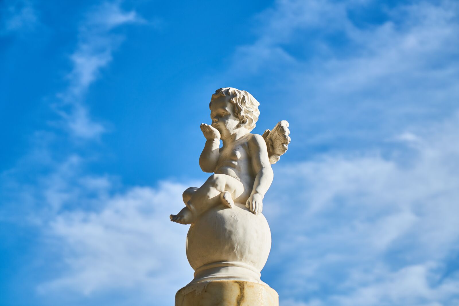 Sony a7R II sample photo. Sculpture, angel, stone photography