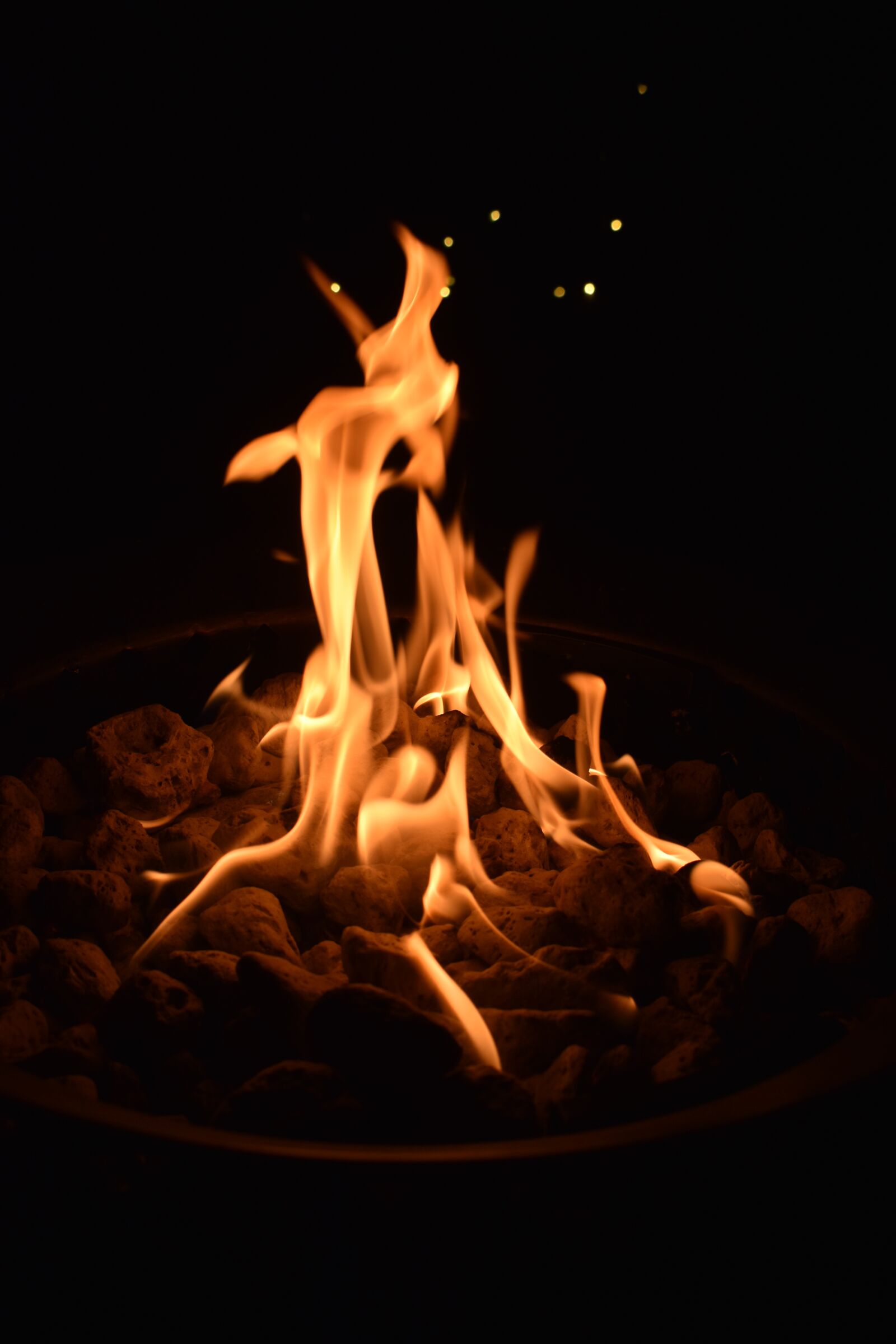 Nikon D3500 sample photo. Fire, dark, bonfire photography