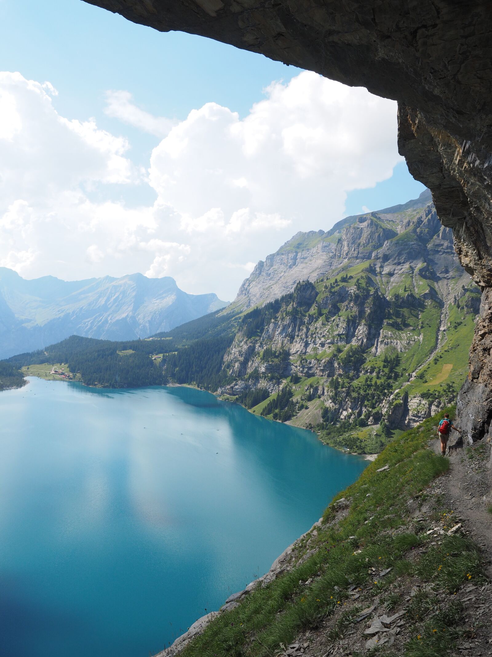 Olympus OM-D E-M1 + Olympus M.Zuiko Digital ED 12-40mm F2.8 Pro sample photo. Lake oeschinen, lake, switzerland photography