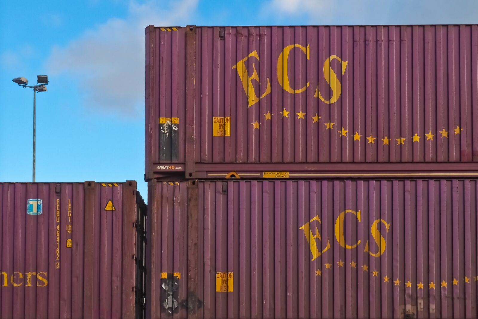 Olympus OM-D E-M10 sample photo. Container, container port, port photography