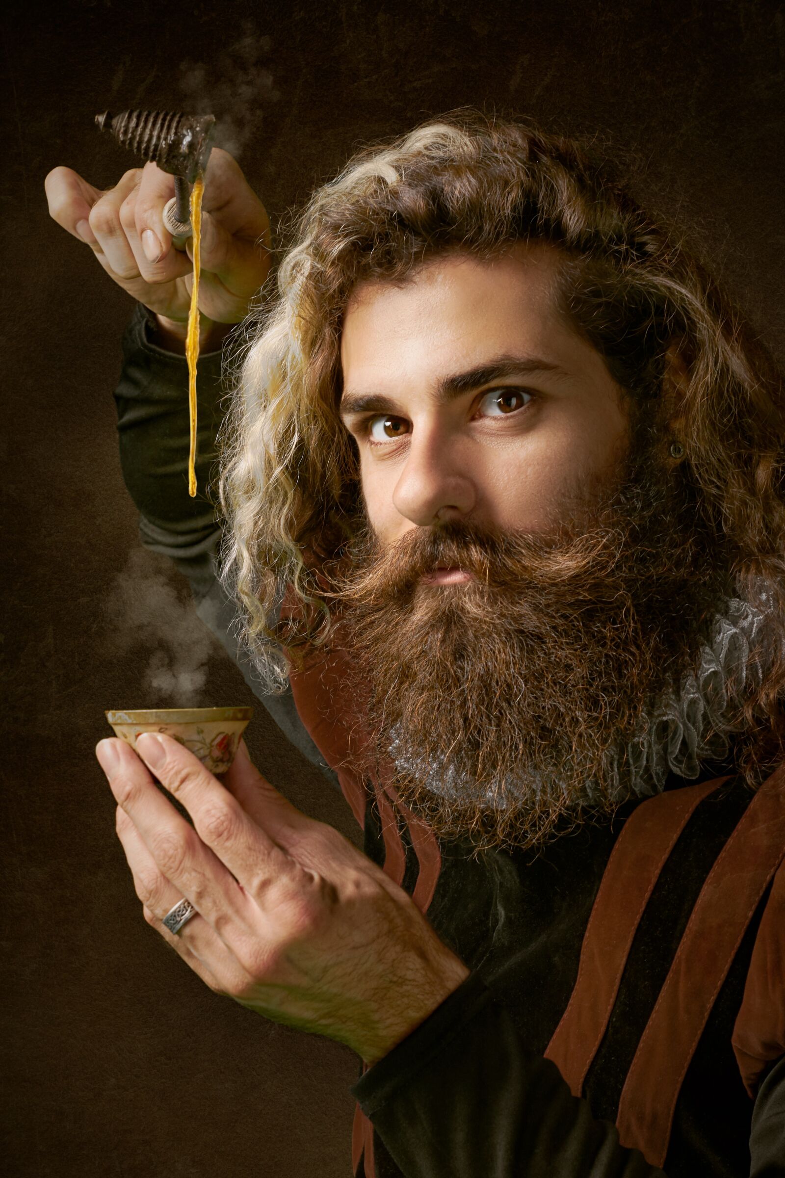 Nikon AF-S Nikkor 50mm F1.4G sample photo. Beard, man, alchemy photography