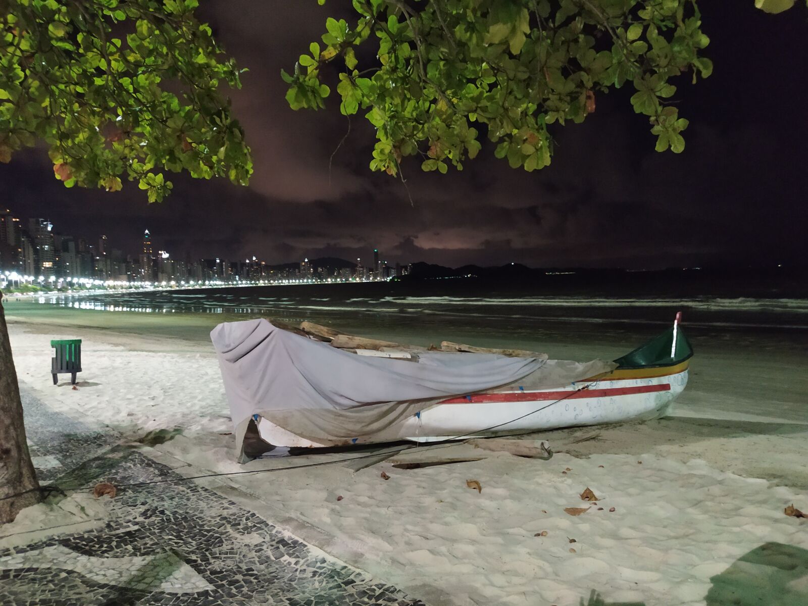 Xiaomi Redmi Note 8 sample photo. Boat, night, moonlight photography