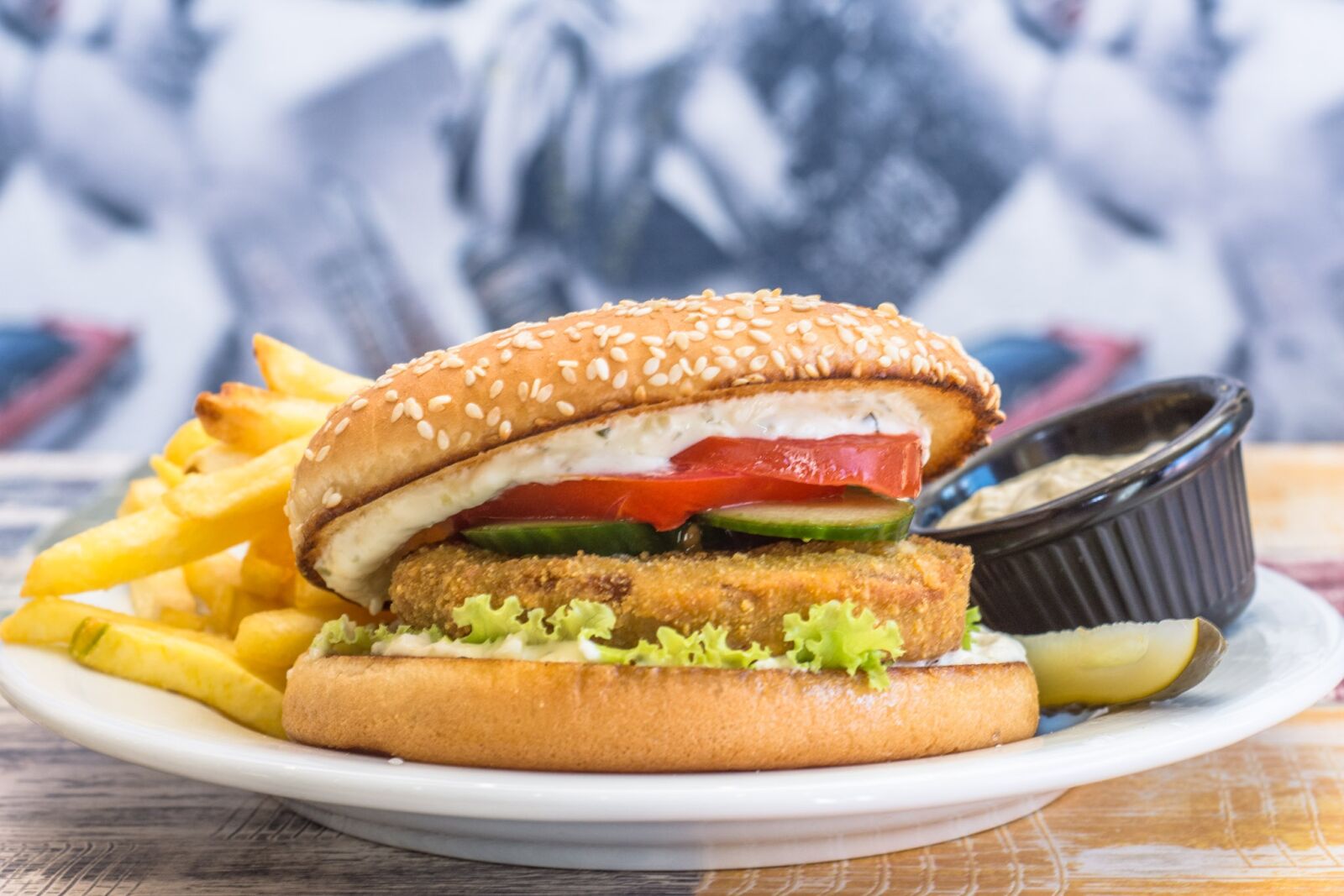 Nikon D7200 sample photo. Hamburger, burger, food photography