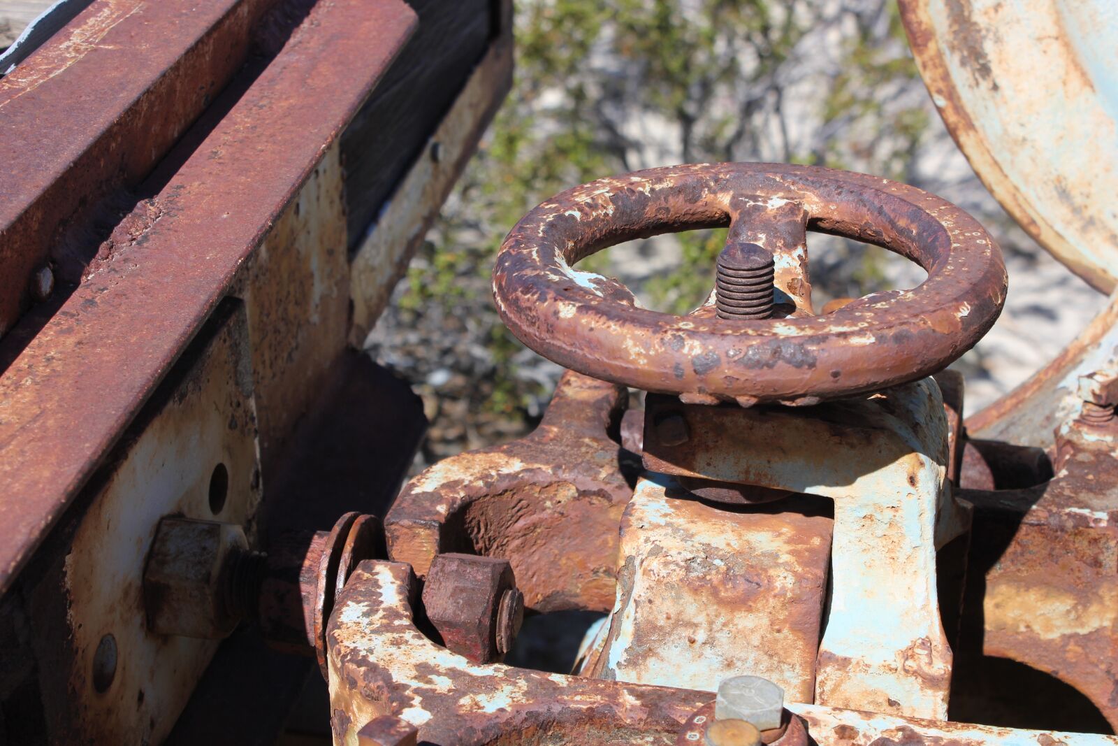 Canon EOS 550D (EOS Rebel T2i / EOS Kiss X4) sample photo. Fasteners, desert, rust photography