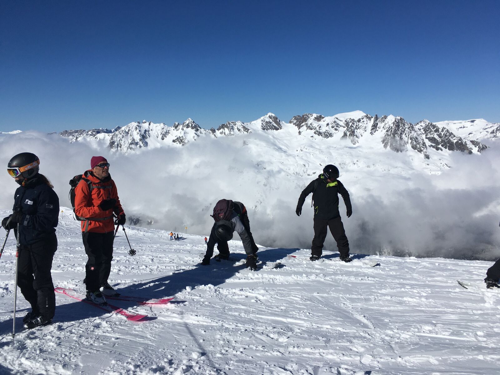 iPhone SE back camera 4.15mm f/2.2 sample photo. Skiing, grand montets, chamonix photography