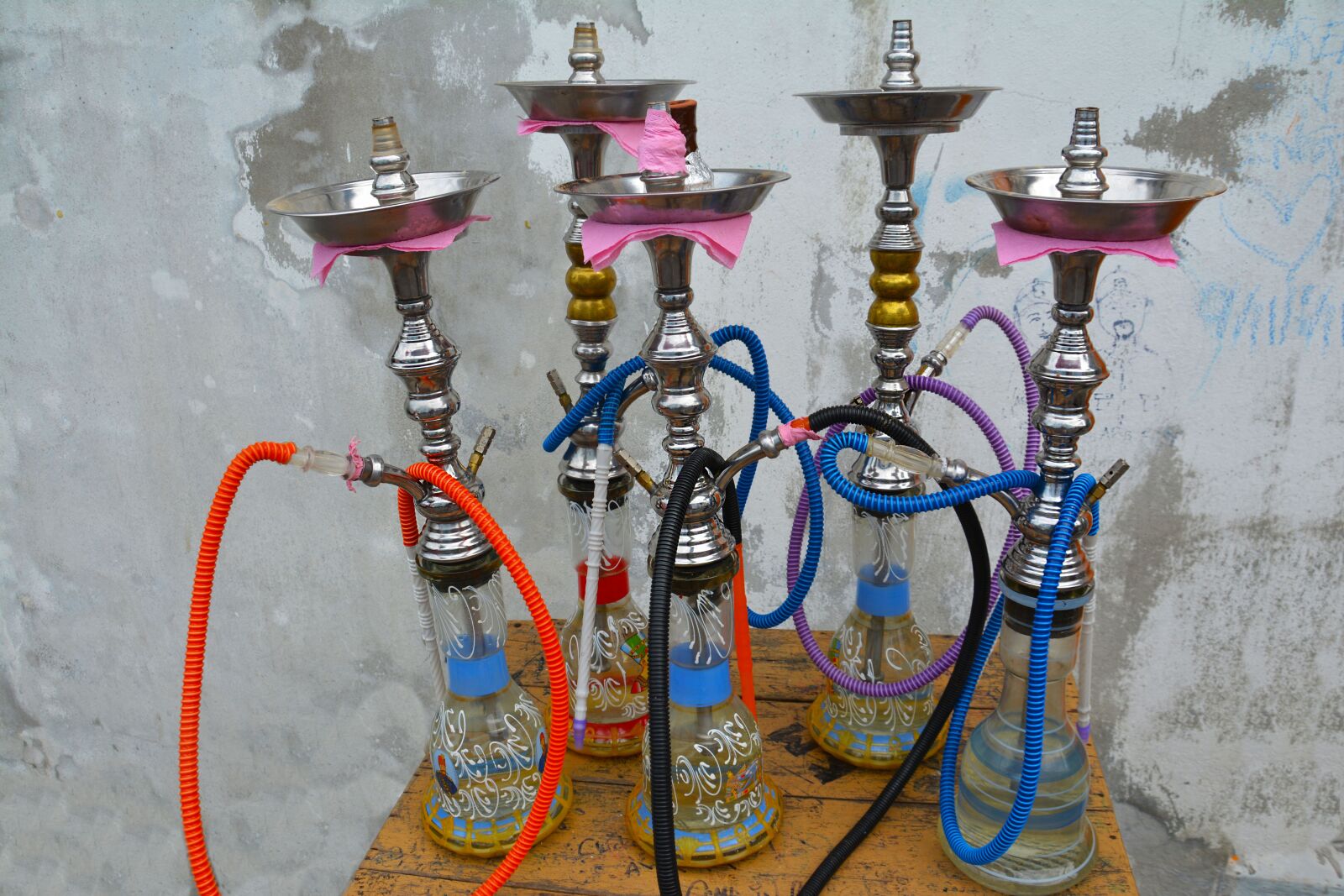Nikon D5200 sample photo. Hookah pipes, smoking, relaxation photography