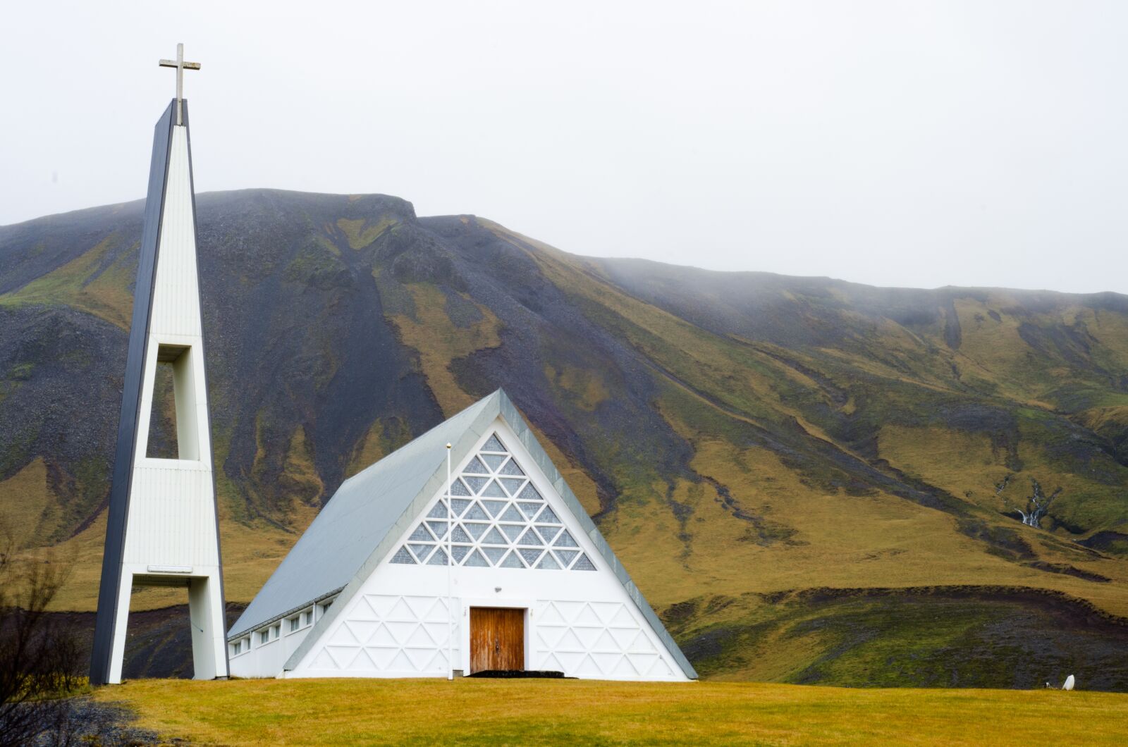 Nikon D7000 sample photo. Church, mountain, iceland photography