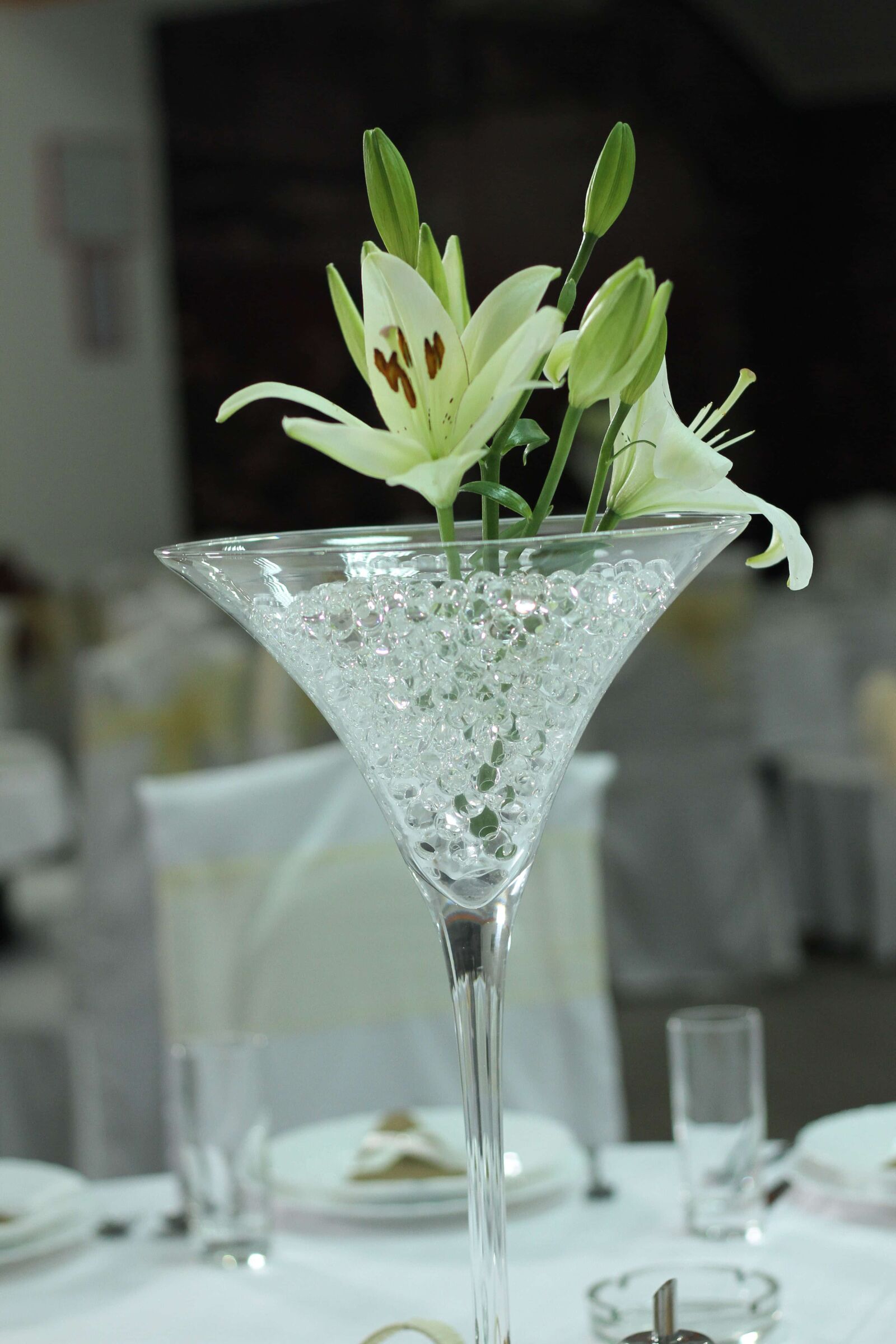 Canon EF 50mm F1.8 II sample photo. Decoration, elegance, glass, lily photography