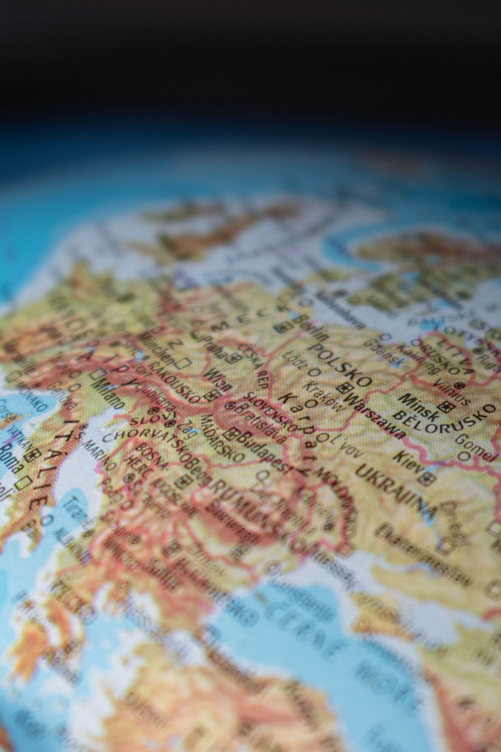 Nikon D5600 sample photo. Globe, central europe, map photography