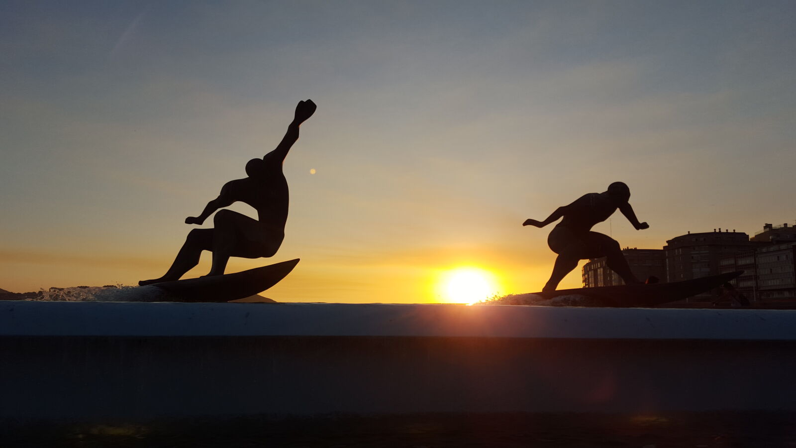 Samsung Galaxy S6 sample photo. Coruna, sun, sunset, surf photography