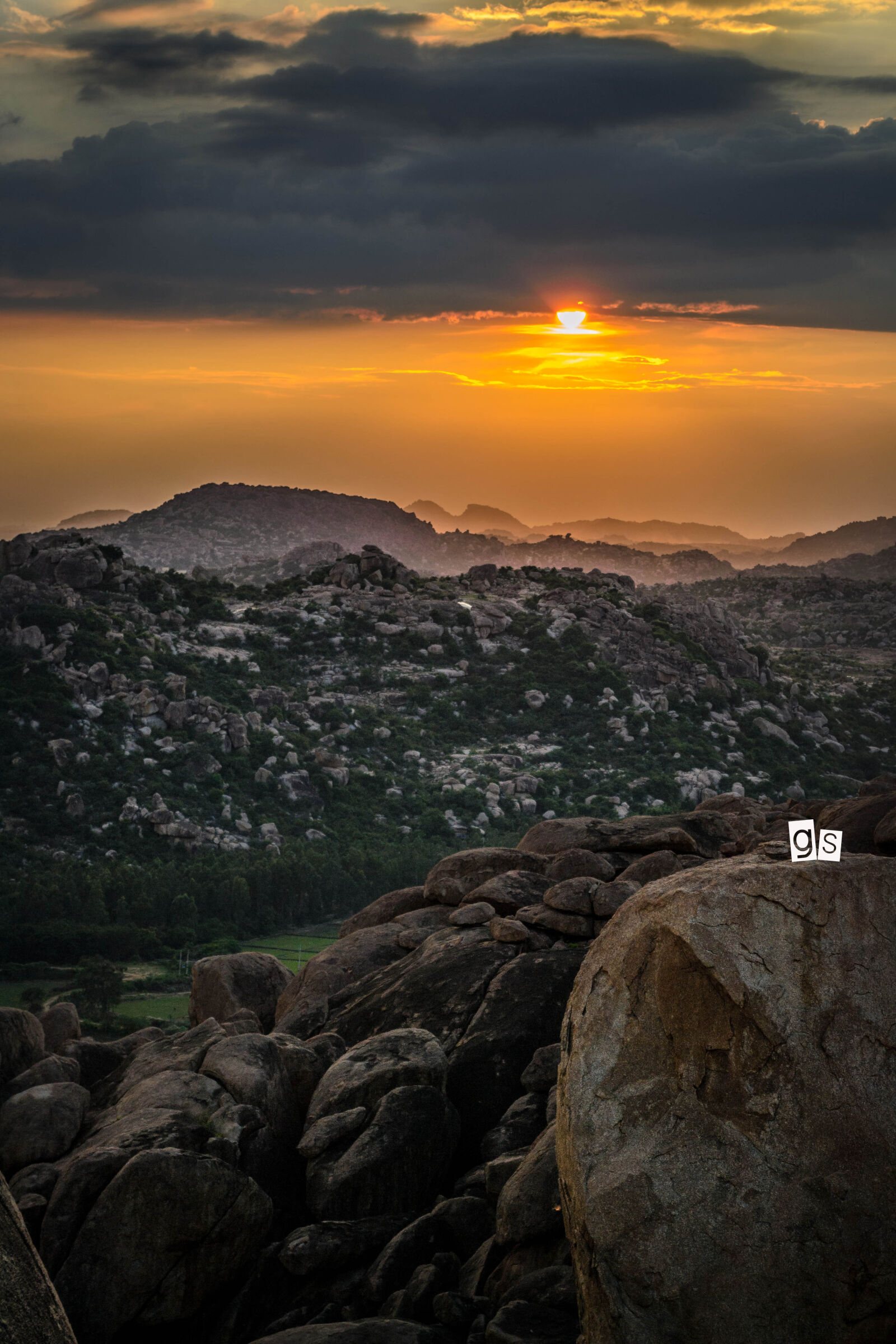 Nikon D3100 sample photo. Sunset, landscape, hampi, incredibleindia photography