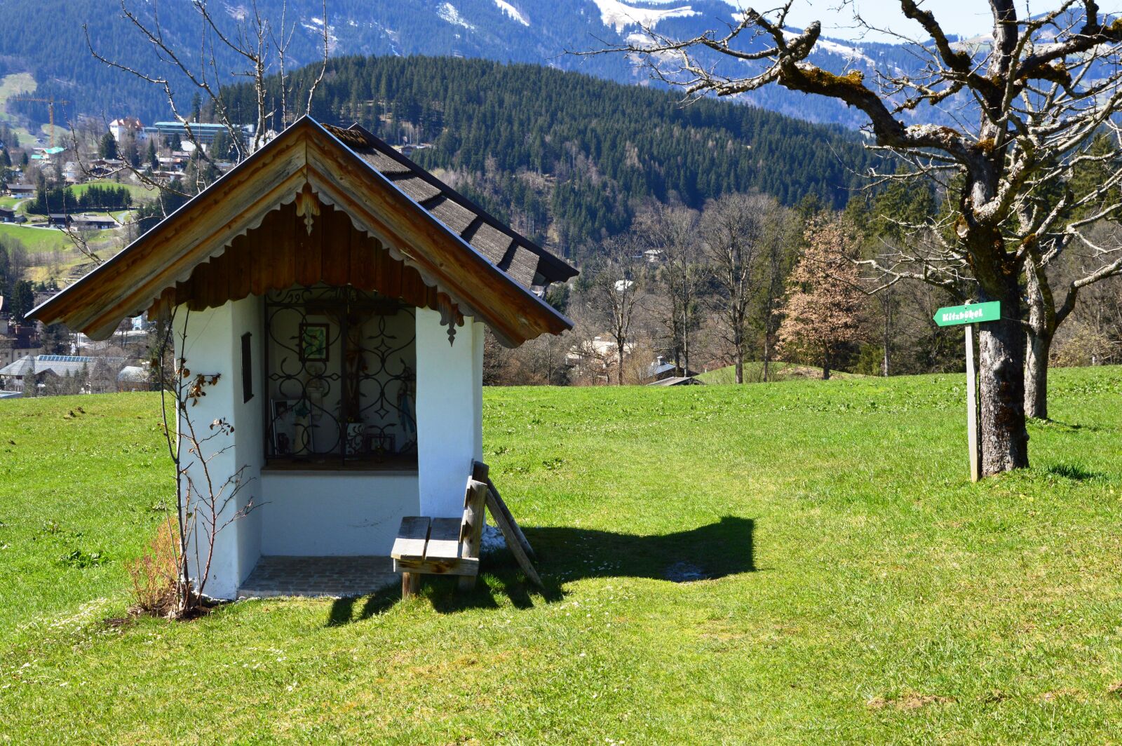 Nikon D3200 sample photo. Wayside cross, kitzb hel photography