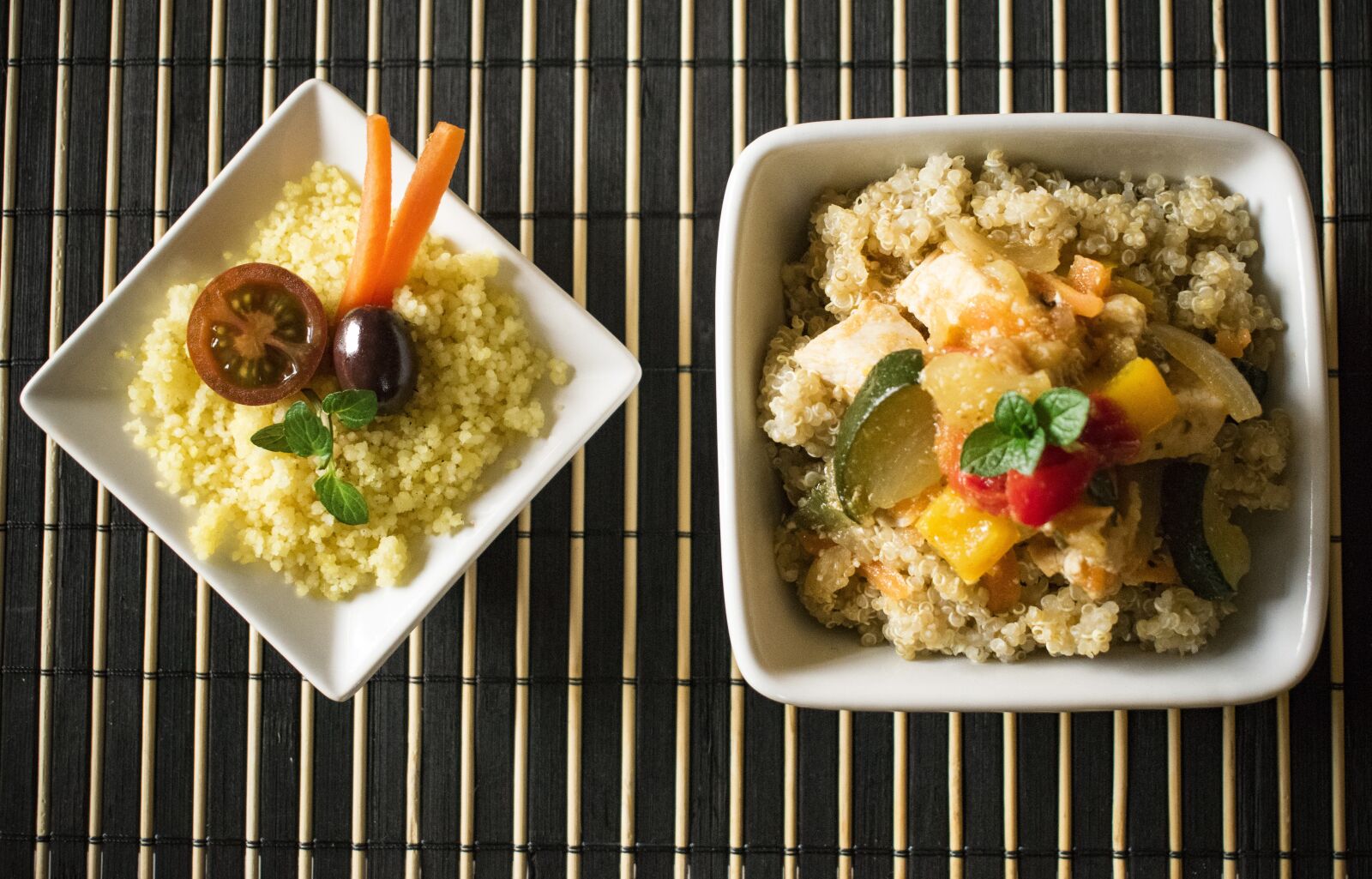 Nikon D5300 sample photo. Cuscus, quinoa, vegetables photography