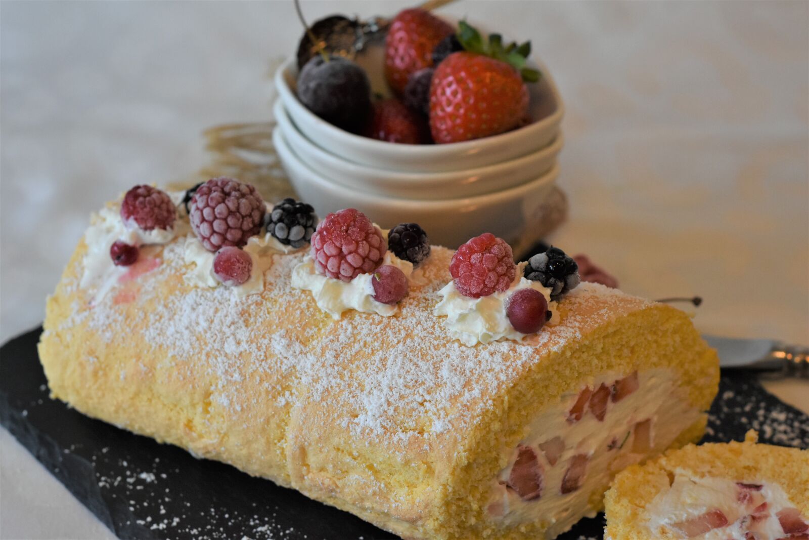 Nikon D7200 sample photo. Bisquit, bisquitrolle, swiss roll photography