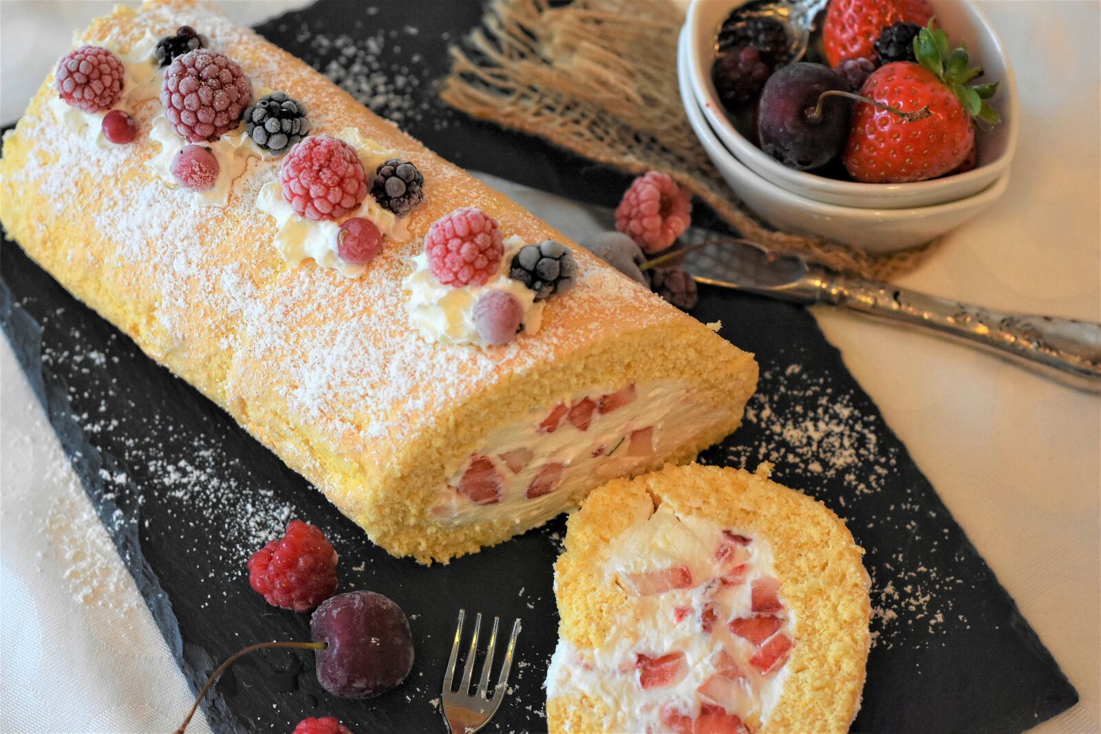 Nikon D7200 sample photo. Bisquit, bisquitrolle, swiss roll photography