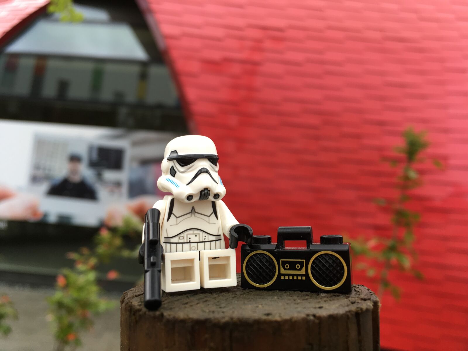 iPhone SE back camera 4.15mm f/2.2 sample photo. Star wars, storm trooper photography