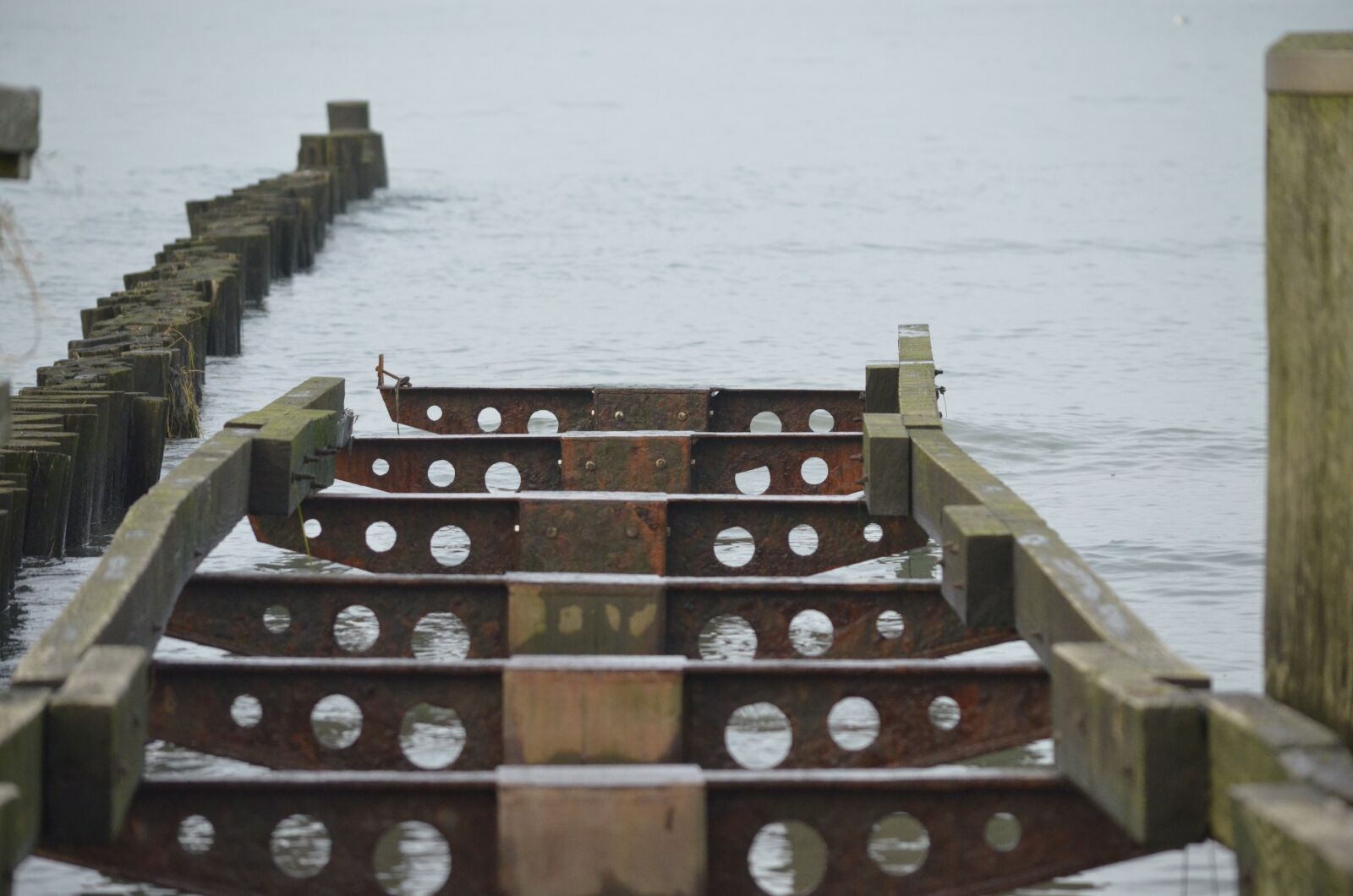Nikon D5100 sample photo. Sea, metal, rusty photography