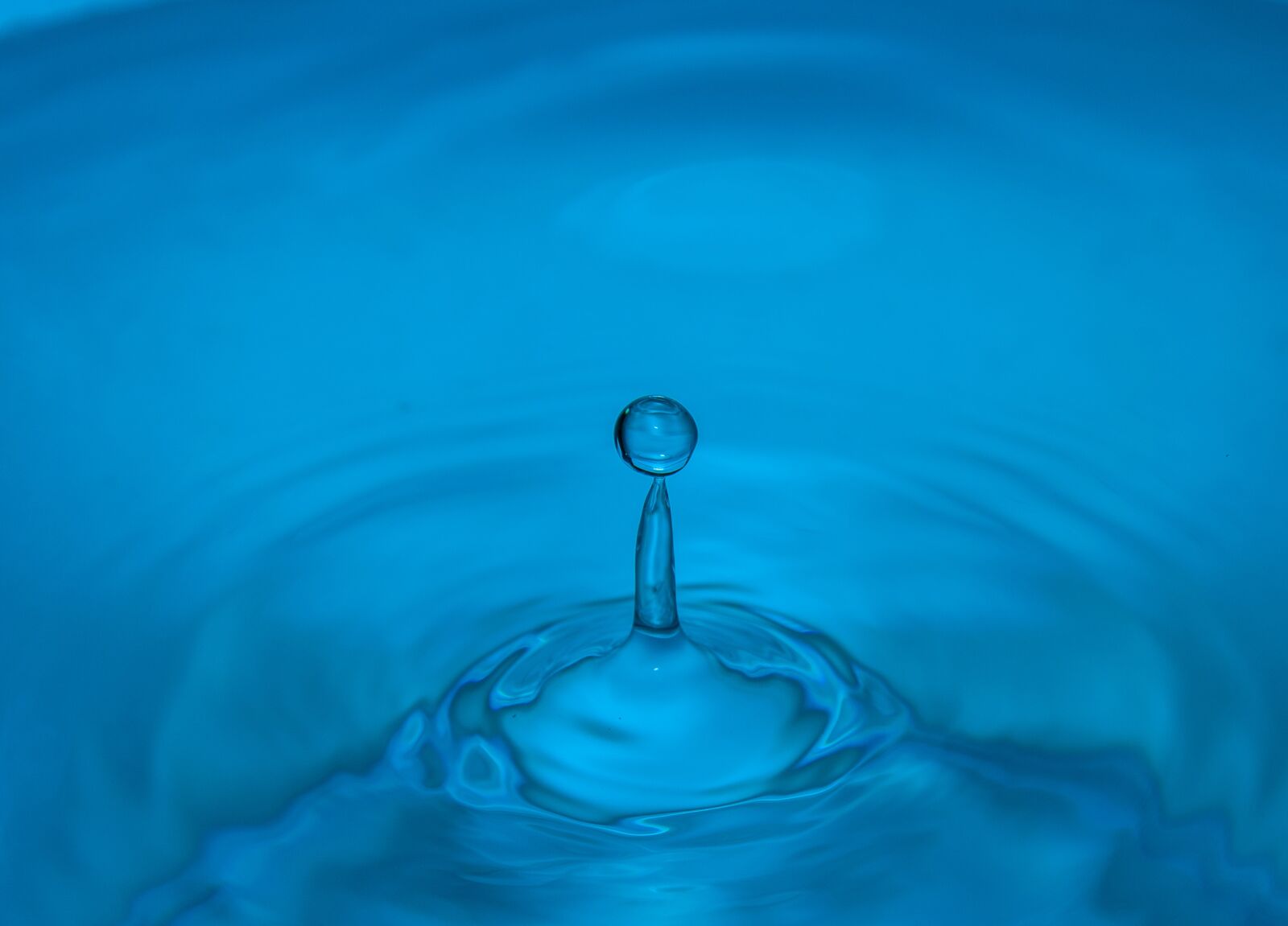 Nikon D5000 sample photo. Drop of water, water photography