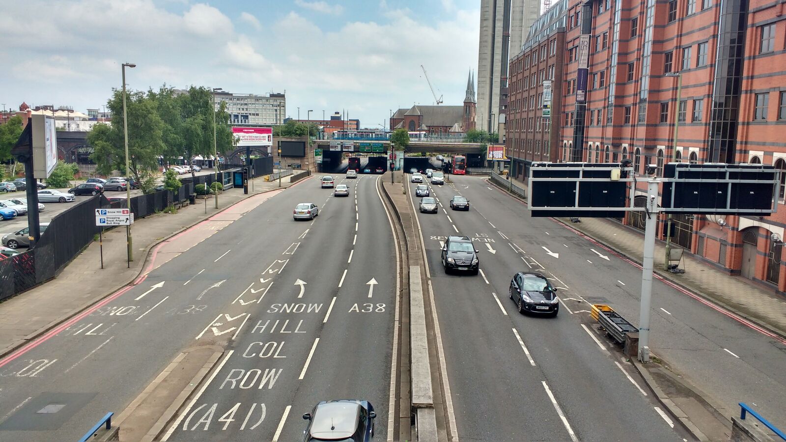 Motorola MotoG3 sample photo. Road, cars, birmingham photography