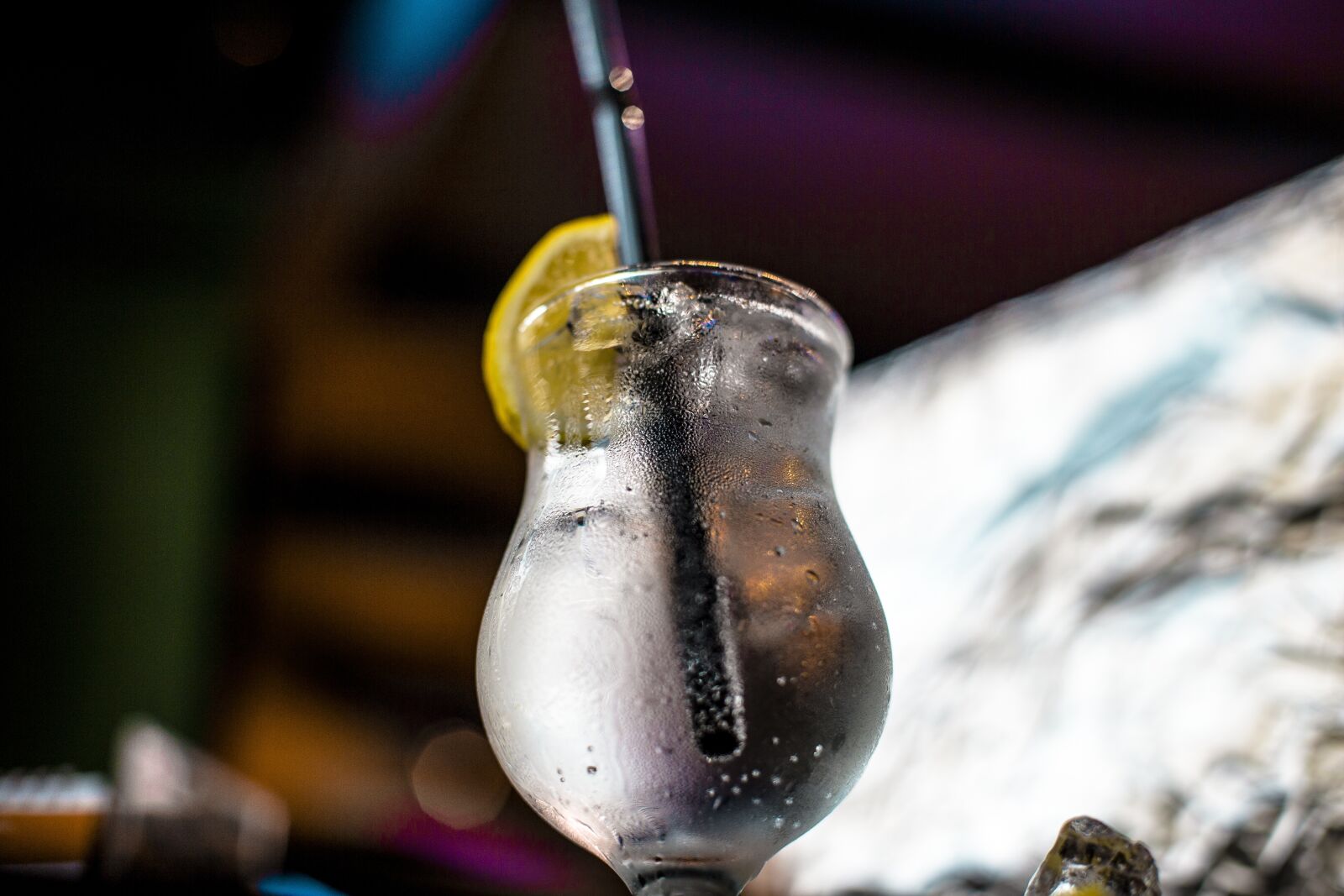 Canon EOS 6D + Canon EF 50mm F1.4 USM sample photo. Cocktail, lemon, alcohol photography