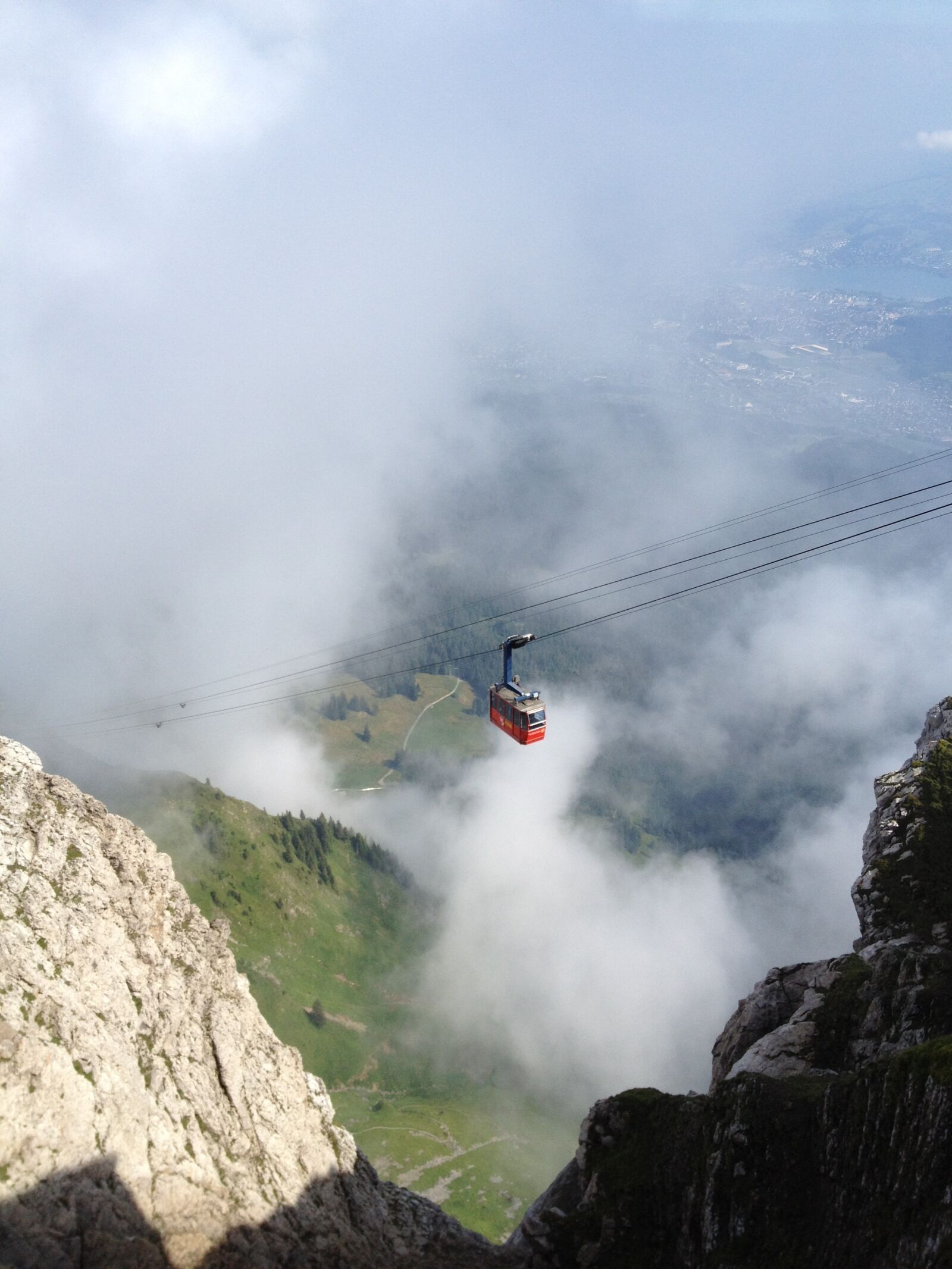 Apple iPhone 4S sample photo. Cable car, mountains, view photography