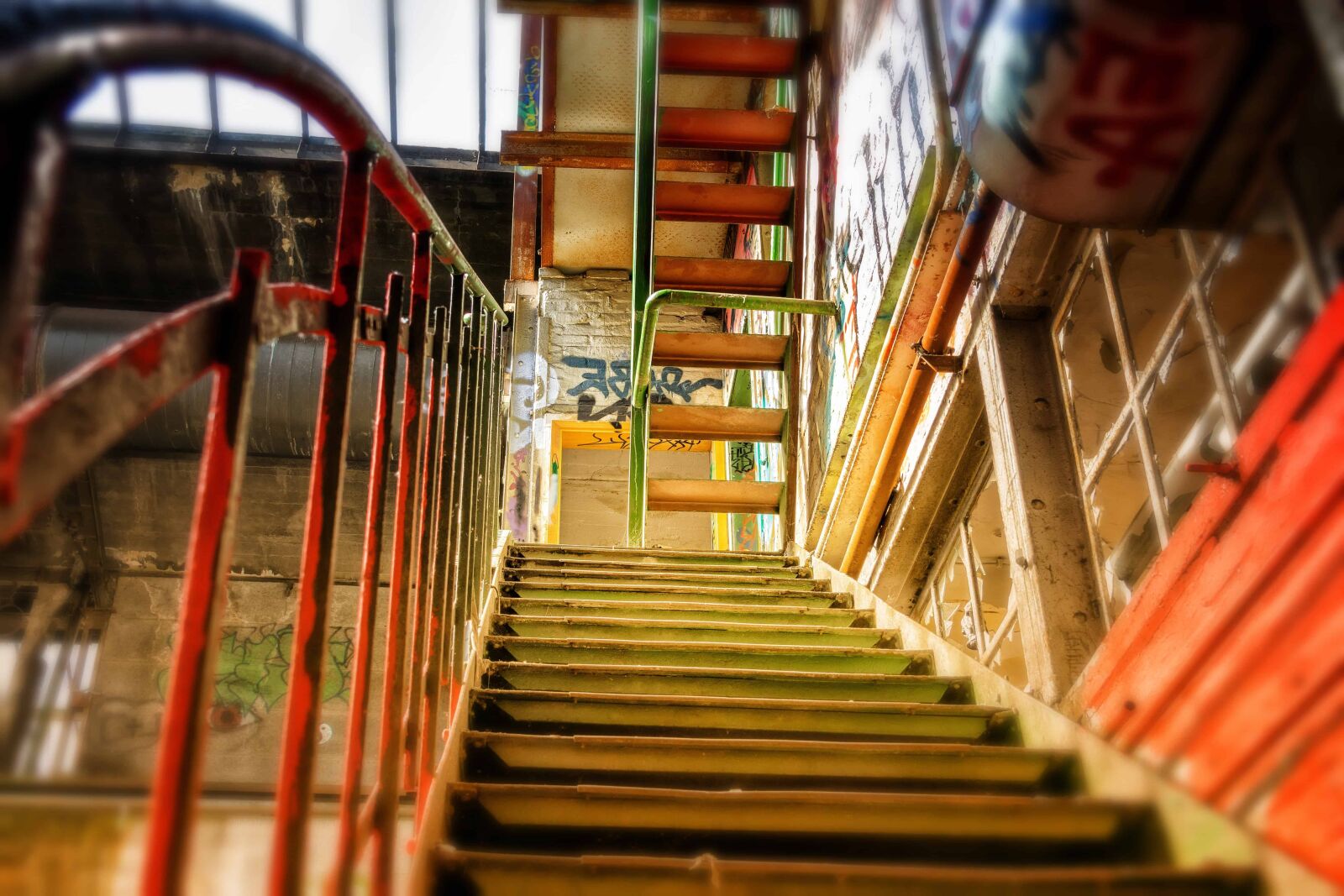 Nikon D3300 sample photo. Structure, metal, staircase, fence photography