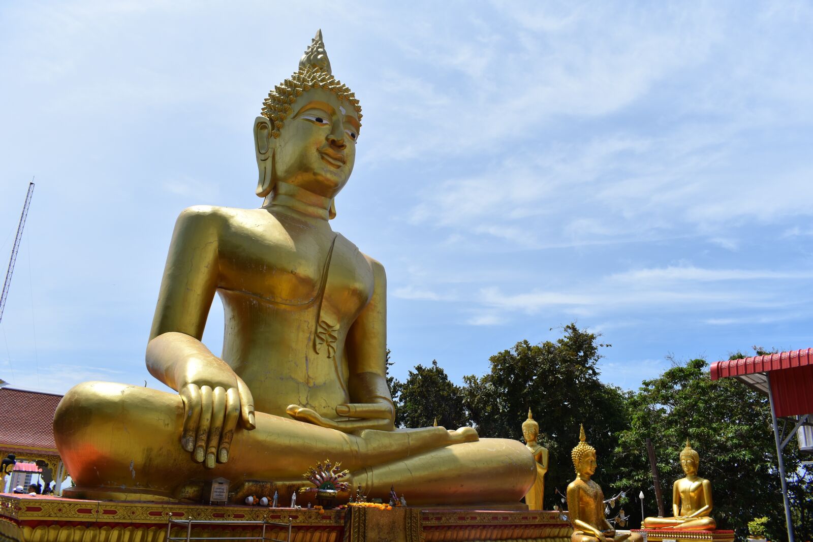 Nikon D3400 sample photo. Big buddha, wat phra photography
