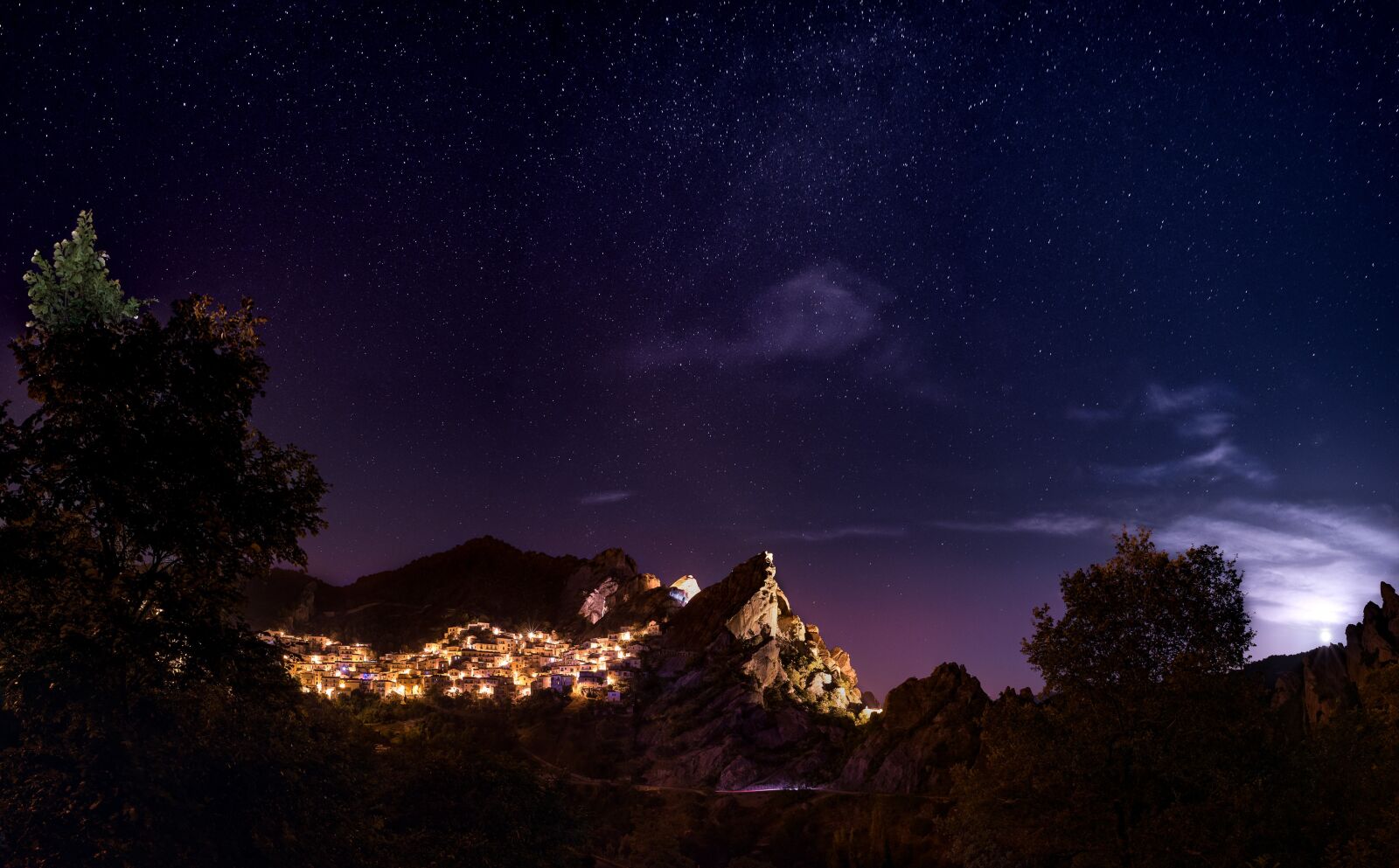 Nikon D610 sample photo. City light, dark, landscape photography
