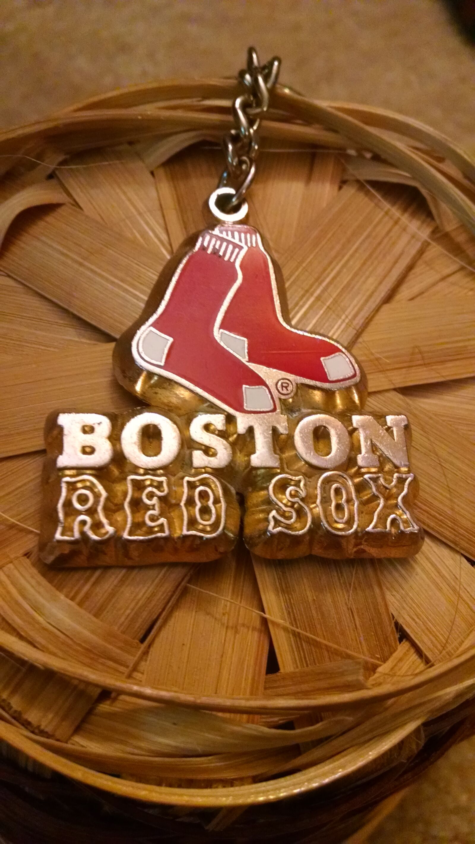 Motorola Moto X (1st Gen) sample photo. Keychain, red, sox, sports photography