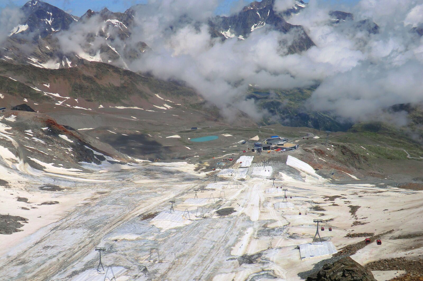 CASIO EX-H5 sample photo. Stubai glacier, austria, glacier photography